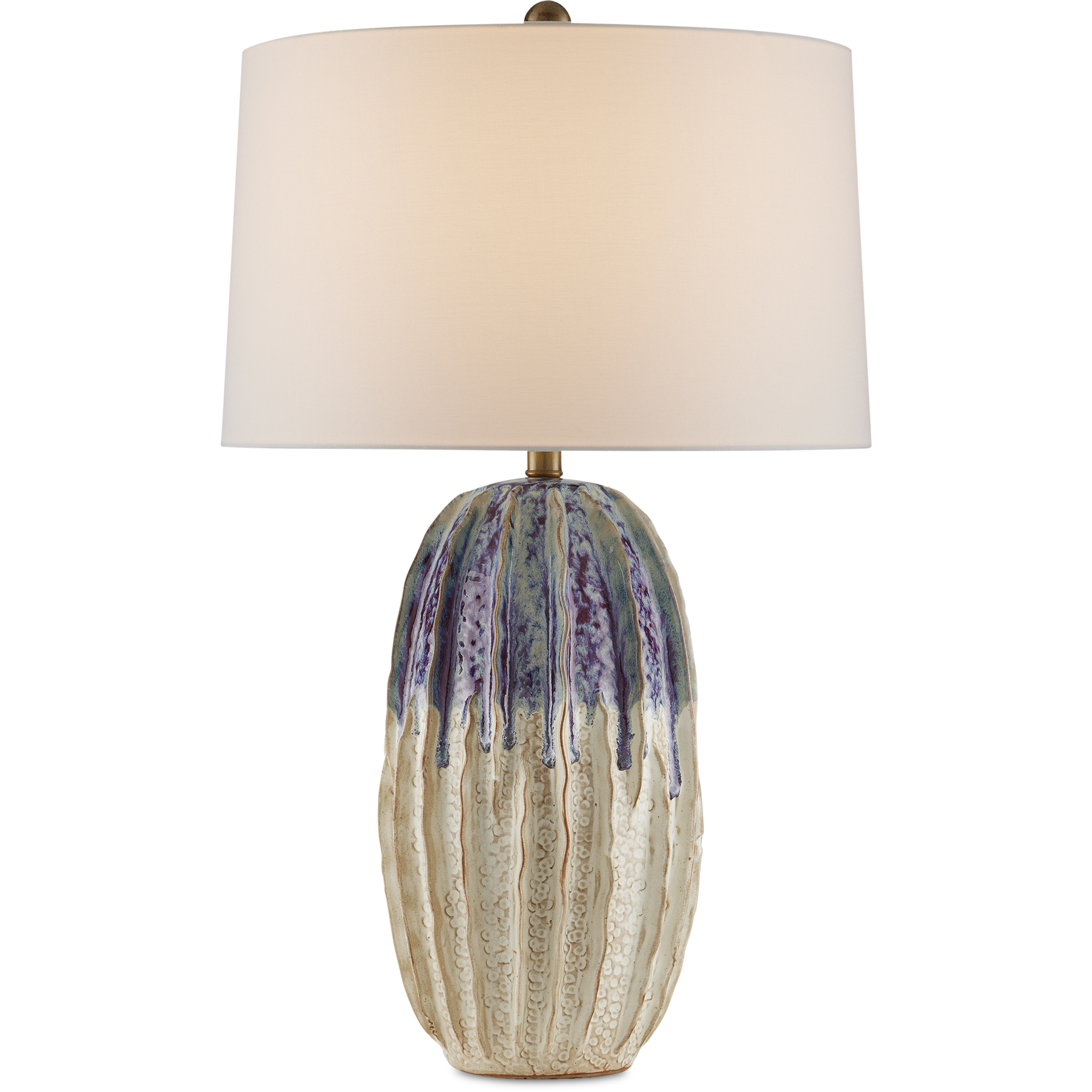 Montmartre 28.5 inch 150 watt Milk/Purple Table Lamp Portable Light