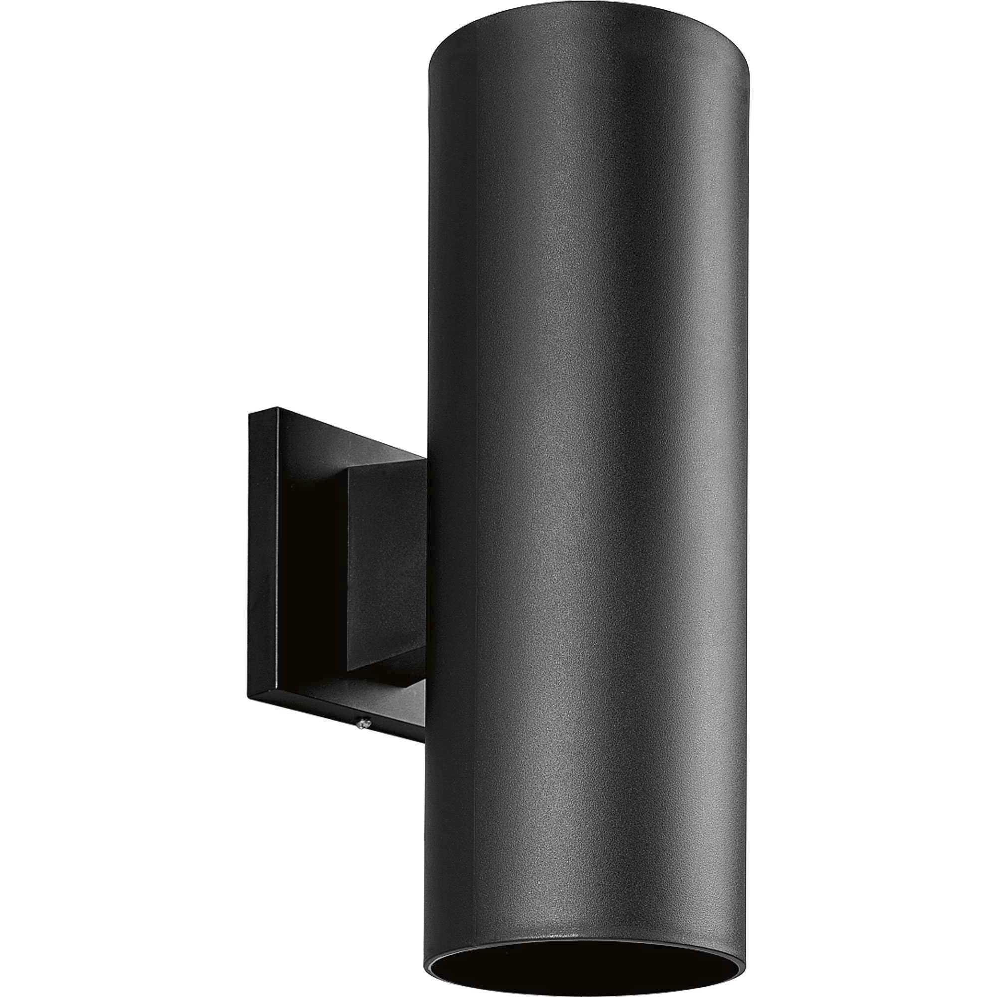 Progress P5713-31 Cylinder Outdoor Wall Mount Up/Down Cylinder in Black