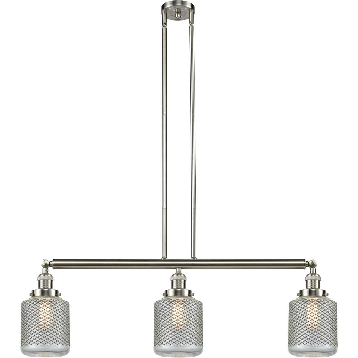 Franklin Restoration Stanton LED 39 inch Brushed Satin Nickel Island Light Ceiling Light, Franklin Restoration