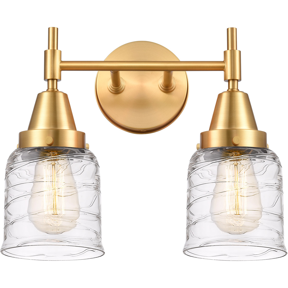 Caden LED 14 inch Satin Gold Bath Vanity Light Wall Light