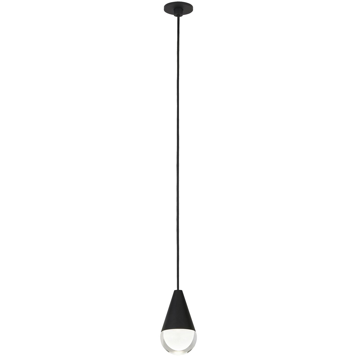 Sean Lavin Cupola LED Nightshade Black Pendant Ceiling Light, Integrated LED