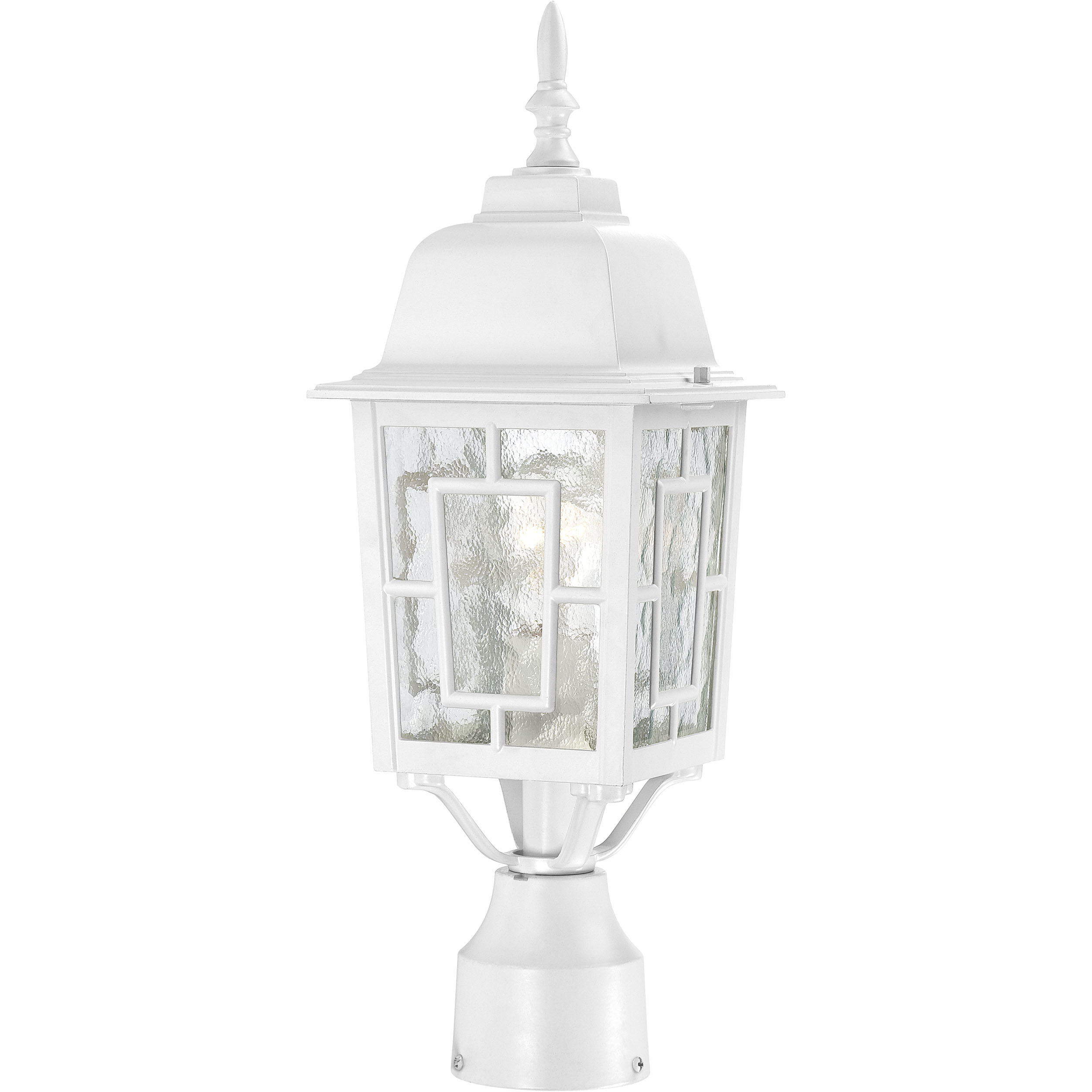 Banyan 1 Light 17 inch White Outdoor Post Light
