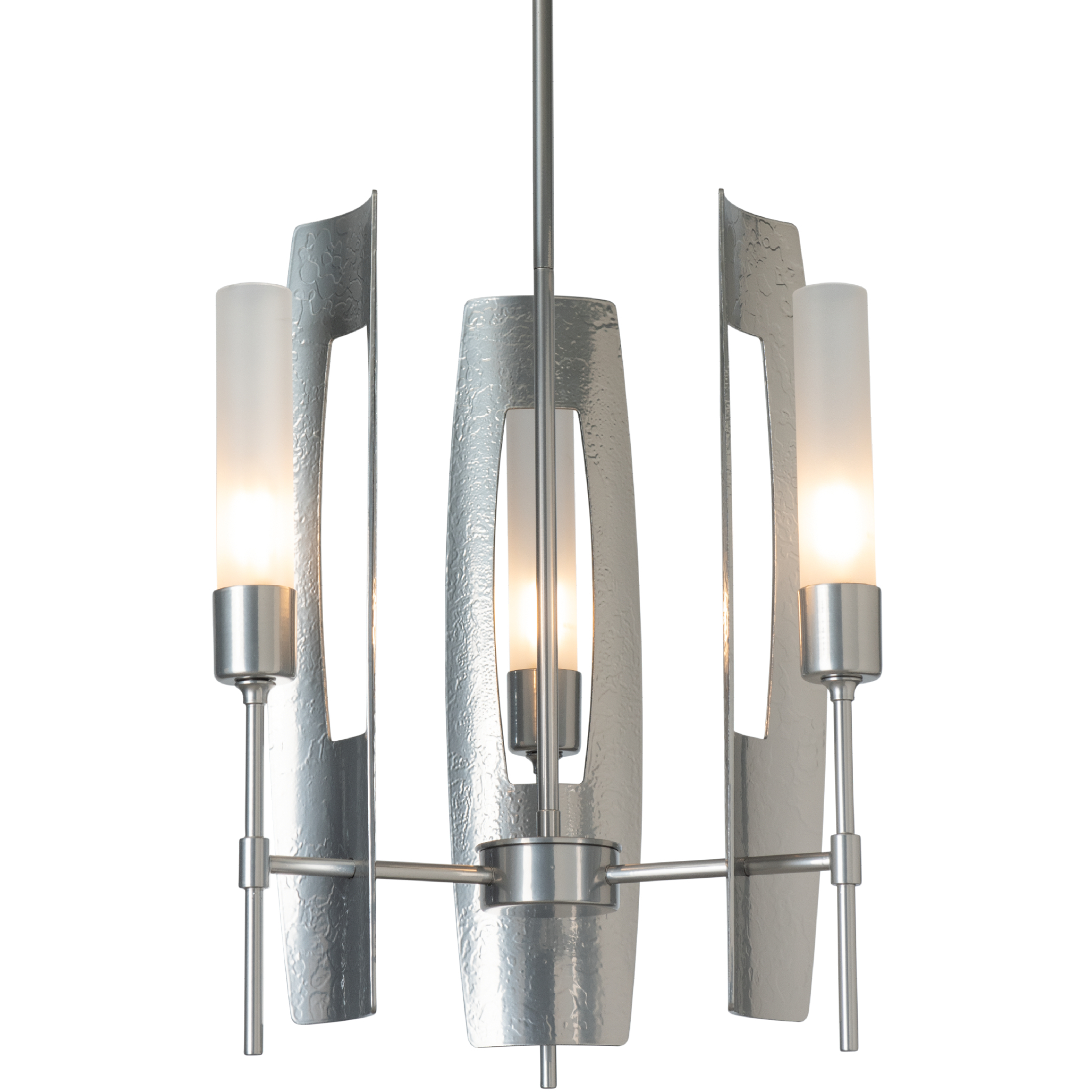 Passage 3 Light 16 inch Vintage Platinum Pendant Ceiling Light in Frosted