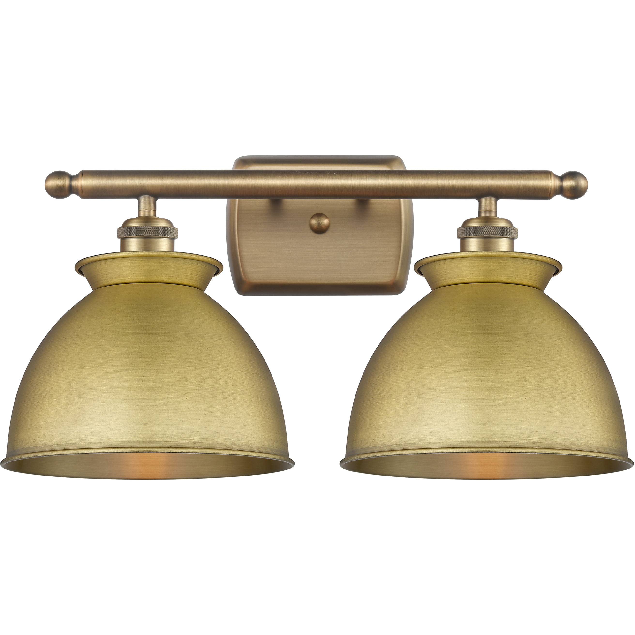 Adirondack 2 Light 18 inch Brushed Brass Bath Vanity Light Wall Light