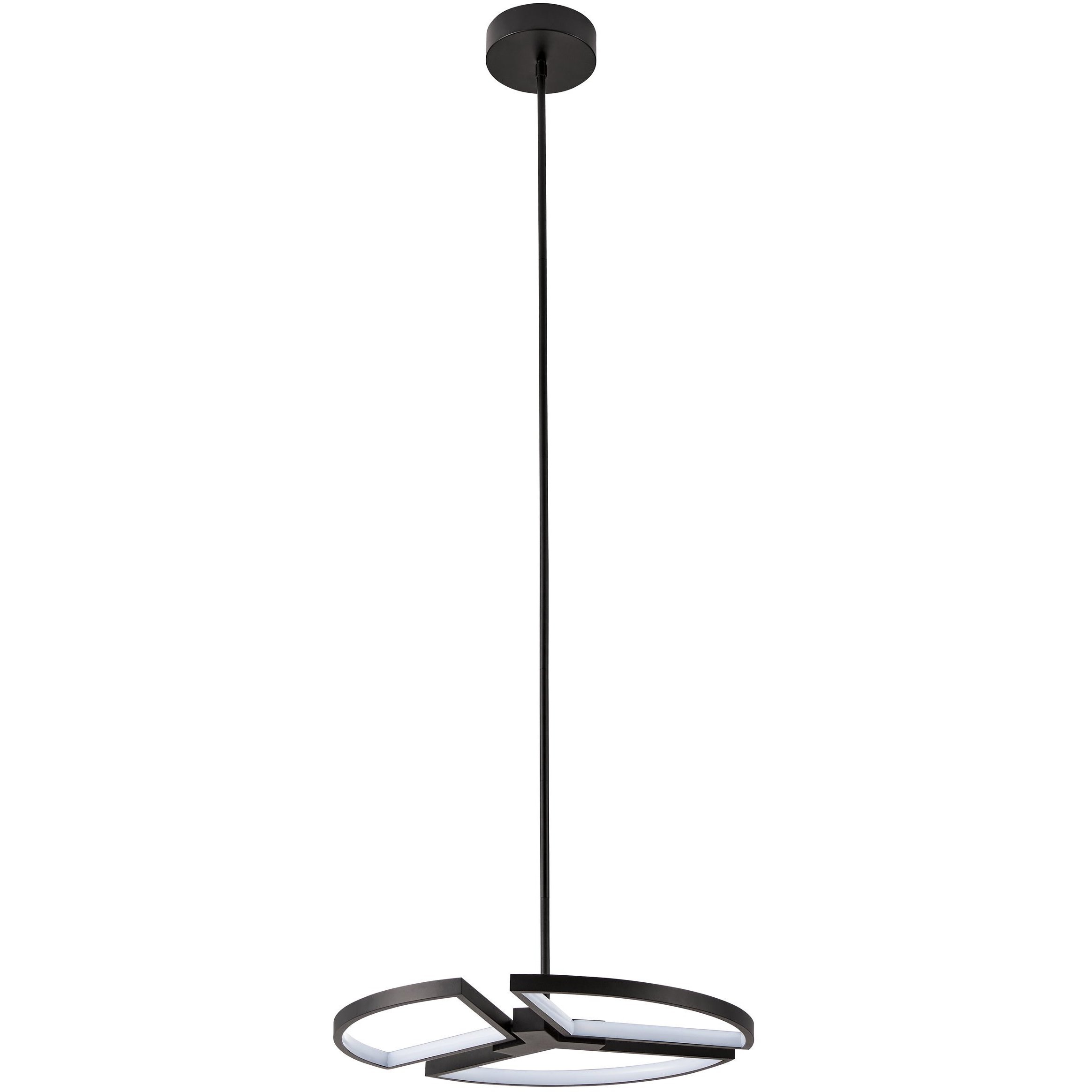 Alfie LED 20 inch Textured Black Chandelier Ceiling Light