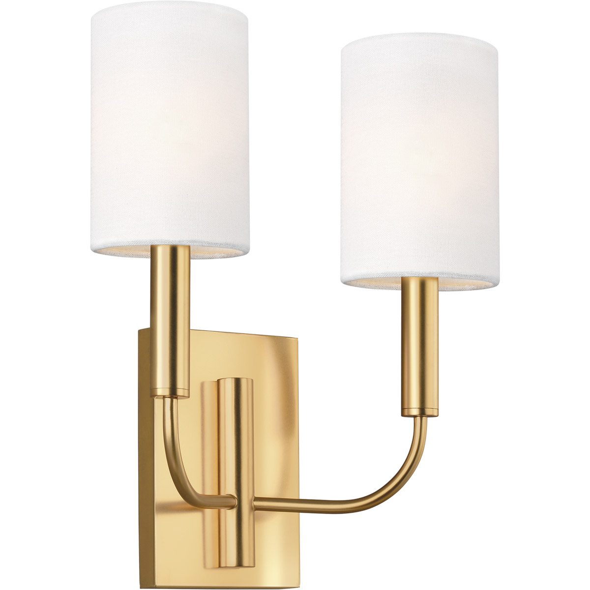 ED Ellen DeGeneres Brianna 2 Light 11.38 inch Burnished Brass Wall Sconce Wall Light