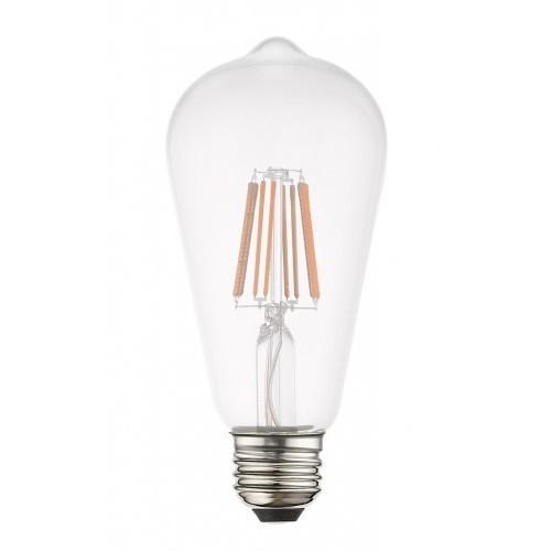Allison ST19 Edison E26 Medium Base 7.7 watt 3000K Filament LED Bulb in 10