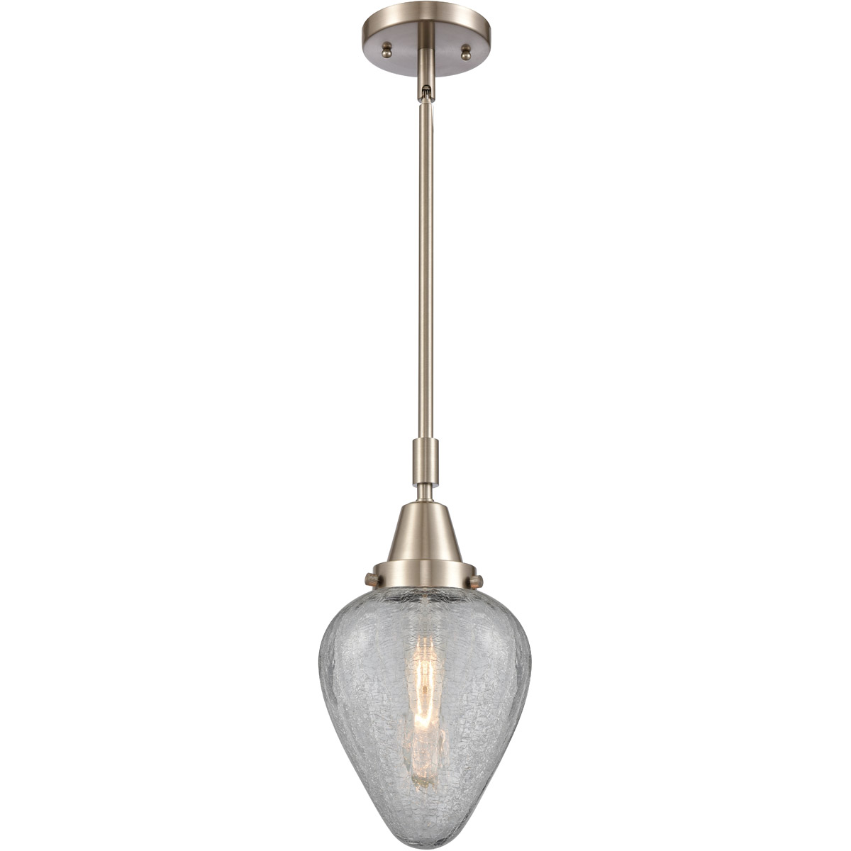 Franklin Restoration Geneseo LED 7 inch Brushed Satin Nickel Mini Pendant Ceiling Light