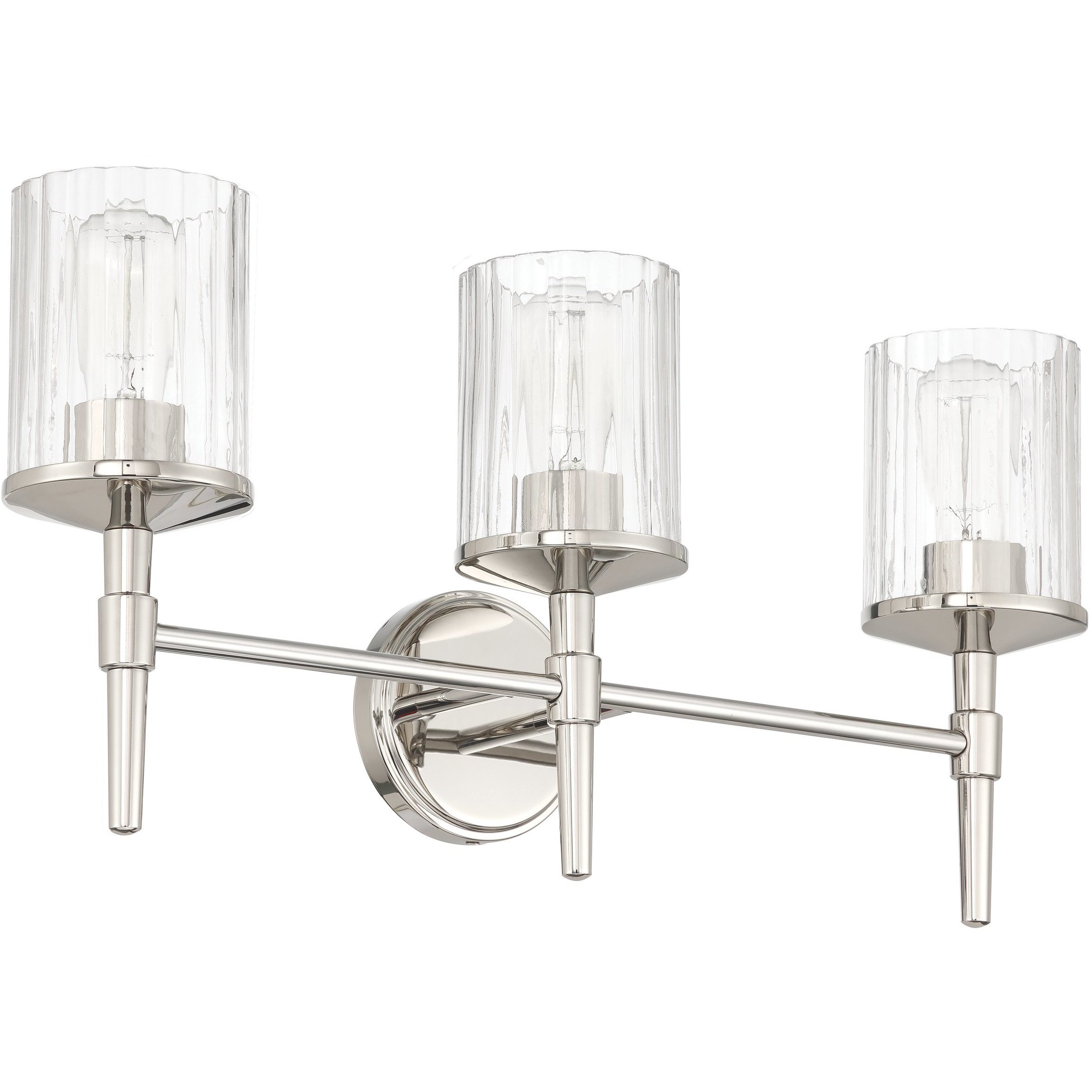 Andrea 3 Light 24 inch Polished Nickel Vanity Light Wall Light