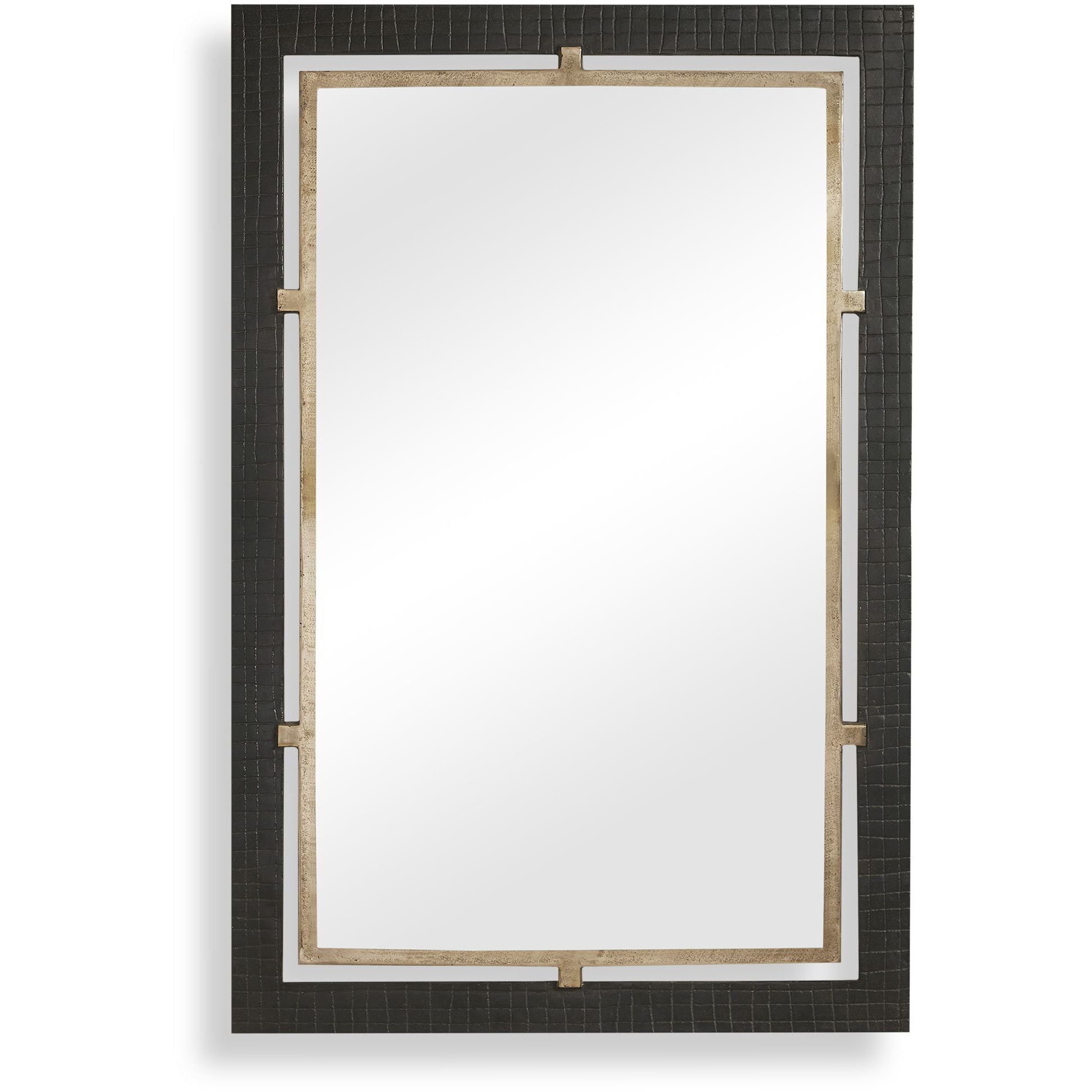 Guerra 48 X 32 inch Dark Bronze and Plated Antique Brass Mirror