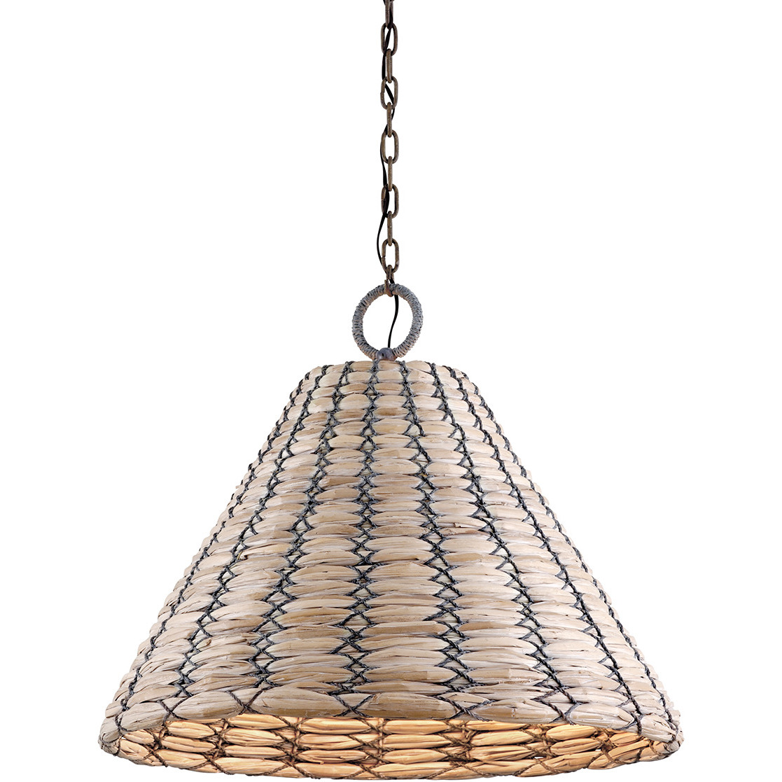 Solana 1 Light 30 inch Earthen Bronze Chandelier Ceiling Light