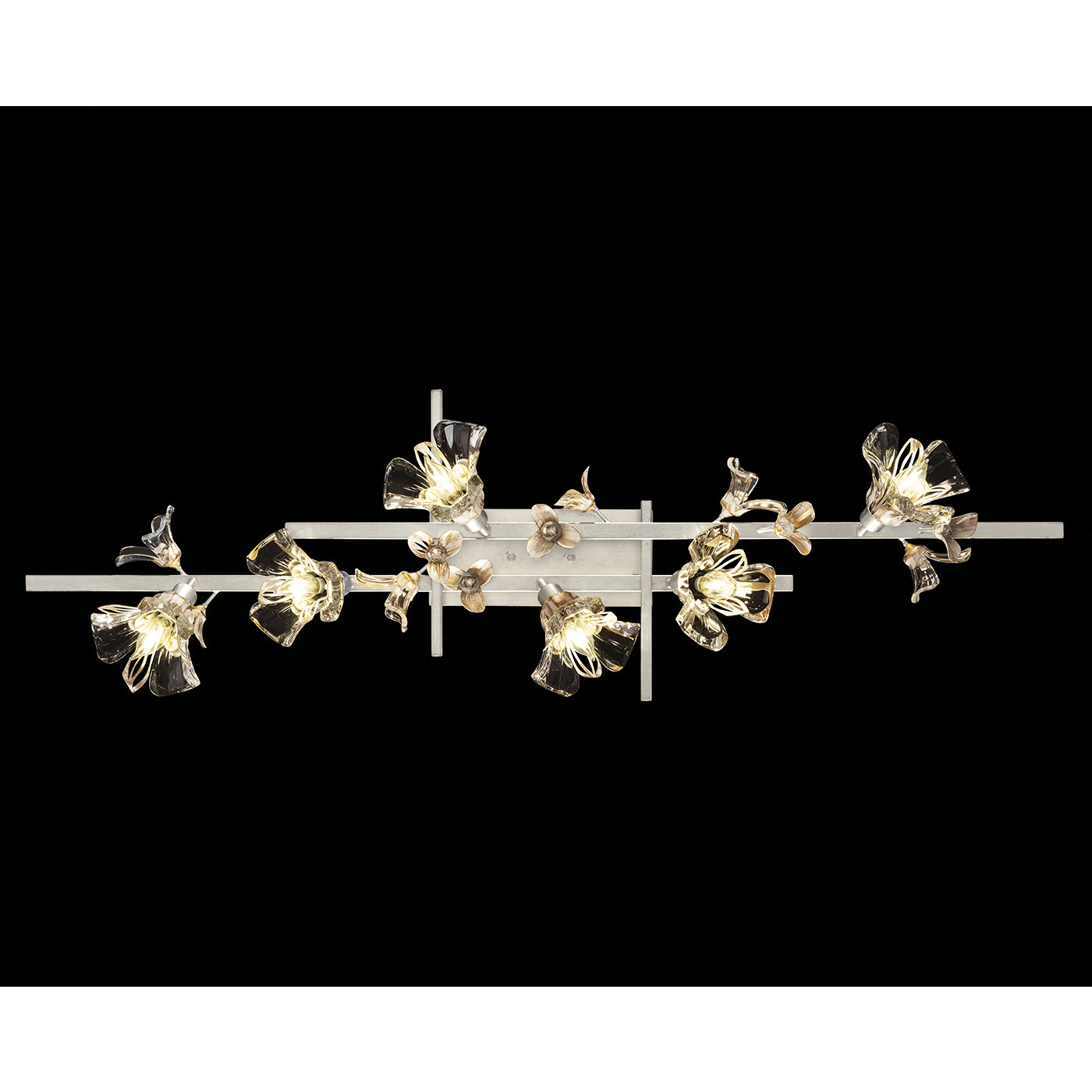 Azu 6 Light 47 inch Silver Bath Bar Wall Light