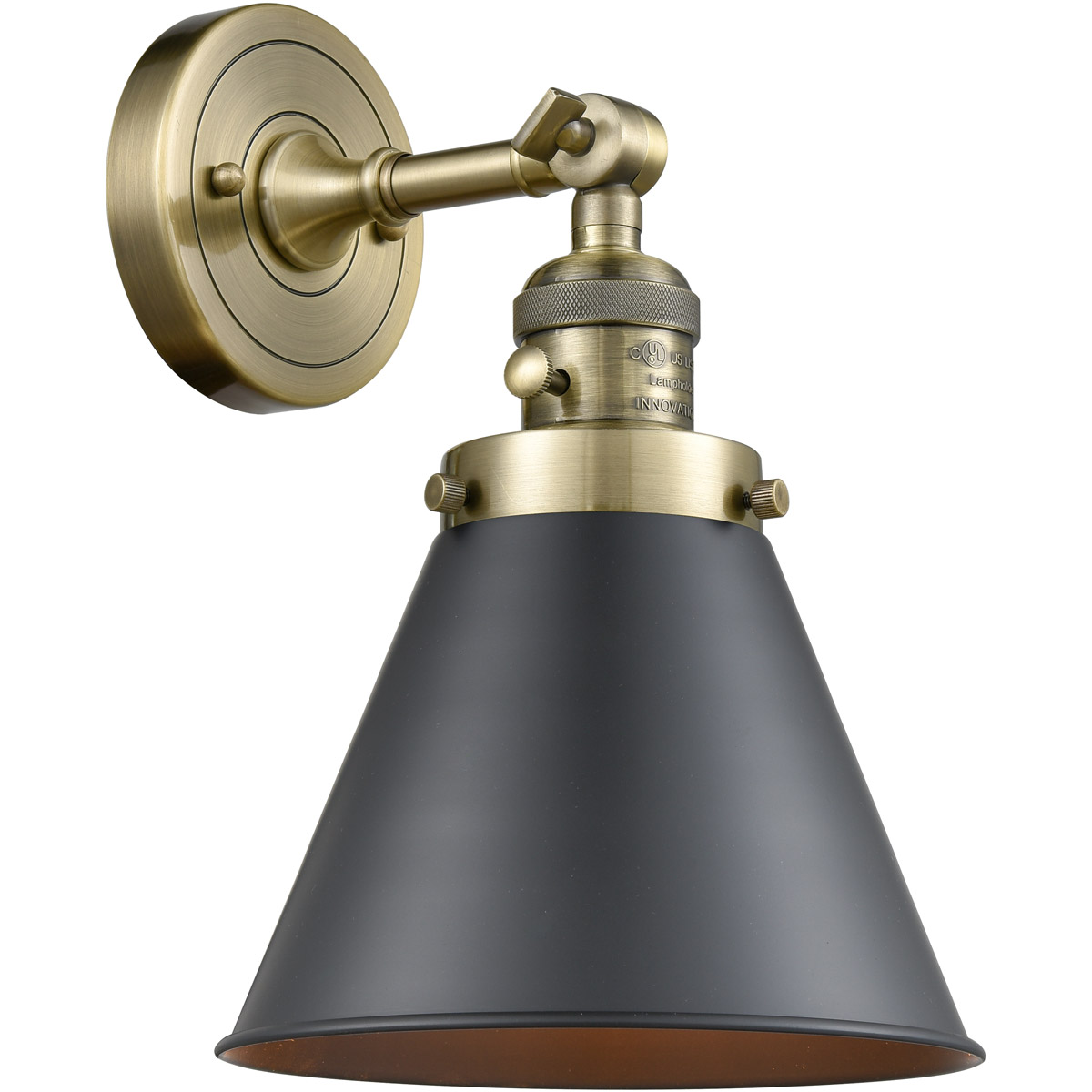Franklin Restoration Appalachian LED 8 inch Antique Brass Sconce Wall Light