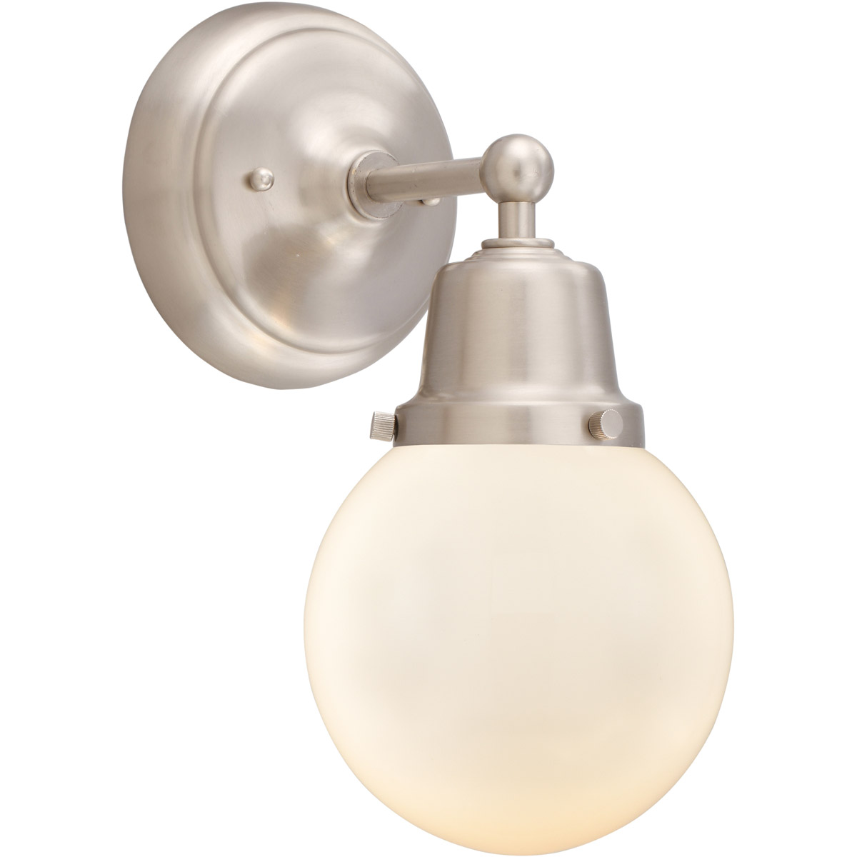 Aditi Beacon 1 Light 6 inch Brushed Satin Nickel Sconce Wall Light, Aditi