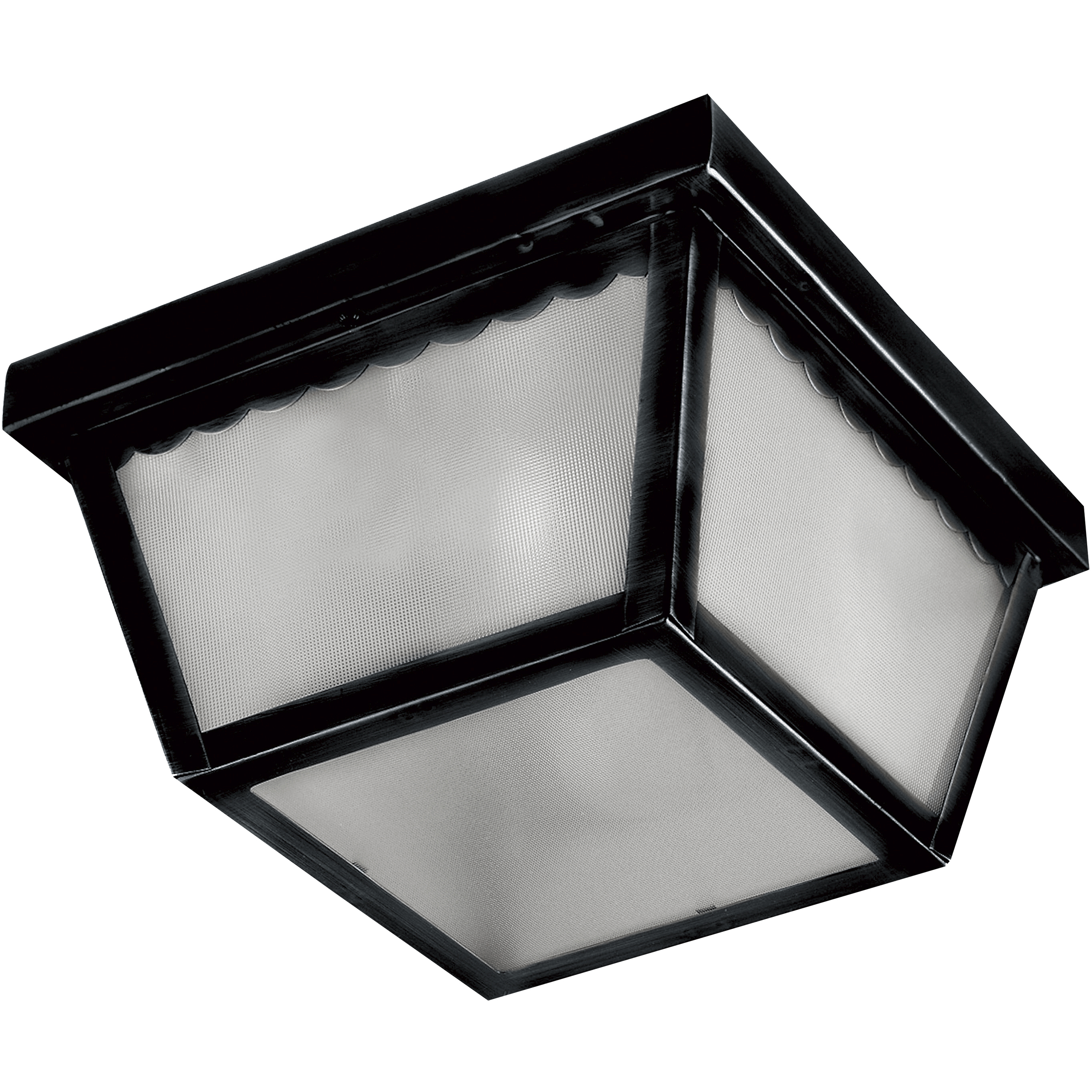 Outdoor Essentials - 620x 1 Light 7.5 inch Black Outdoor Flush Mount