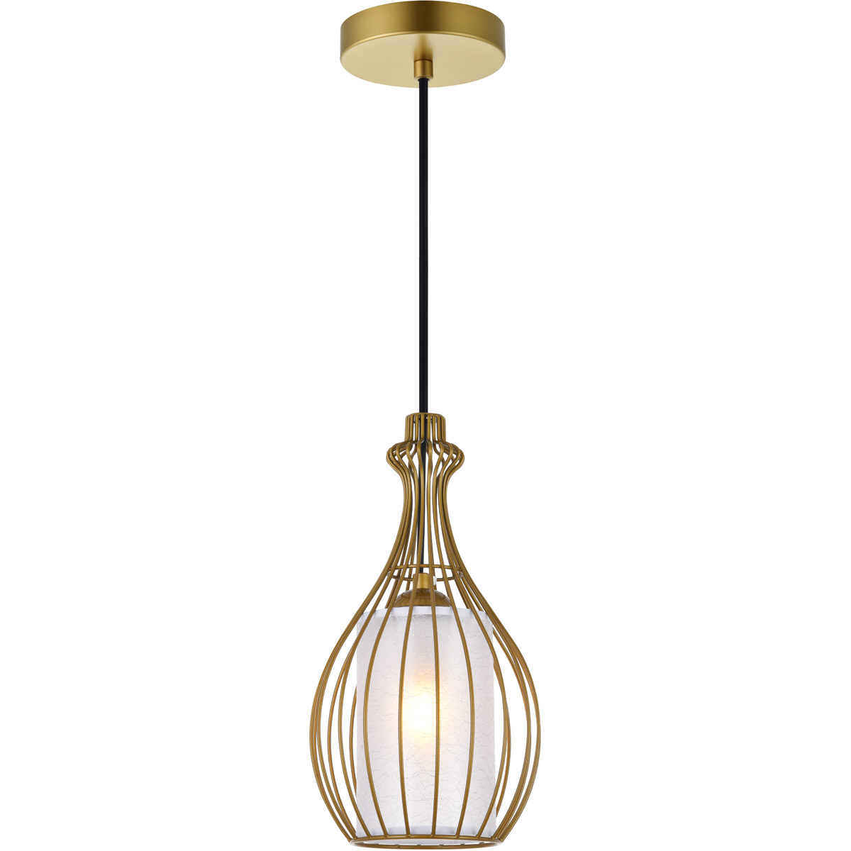 Miya 1 Light 6.7 inch Brass Pendant Ceiling Light