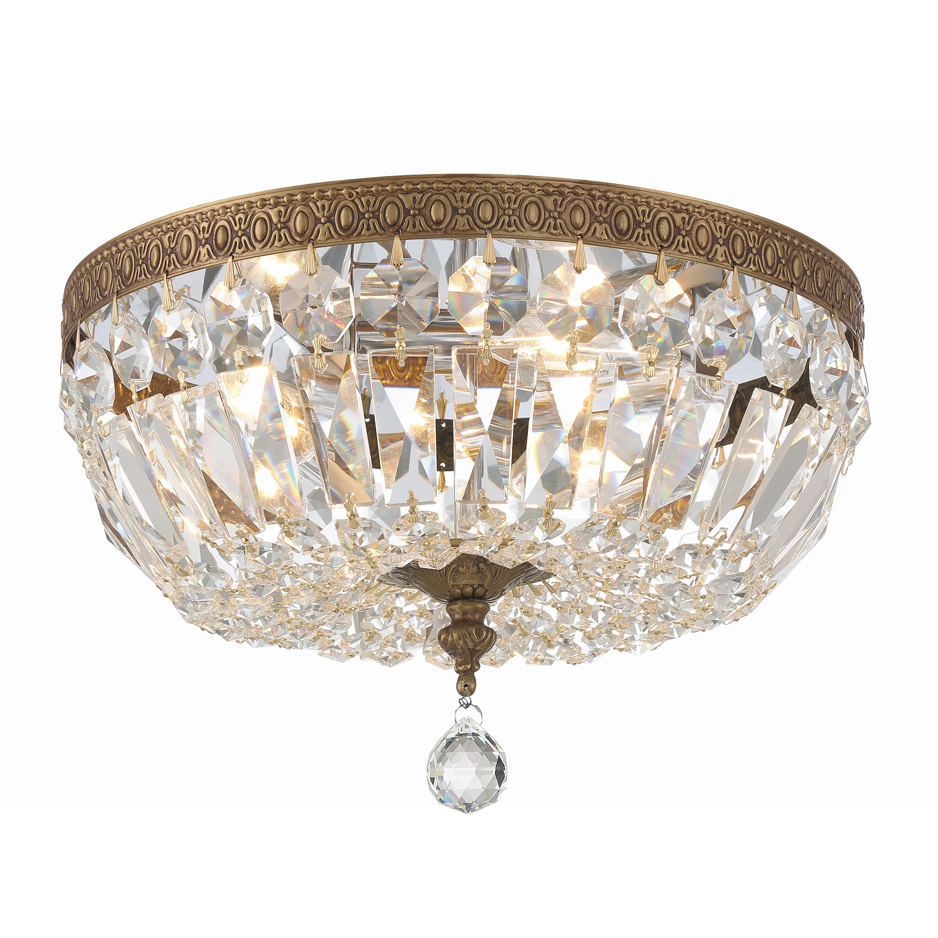 Rawson 3 Light 12 inch Brass Ceiling Mount Ceiling Light