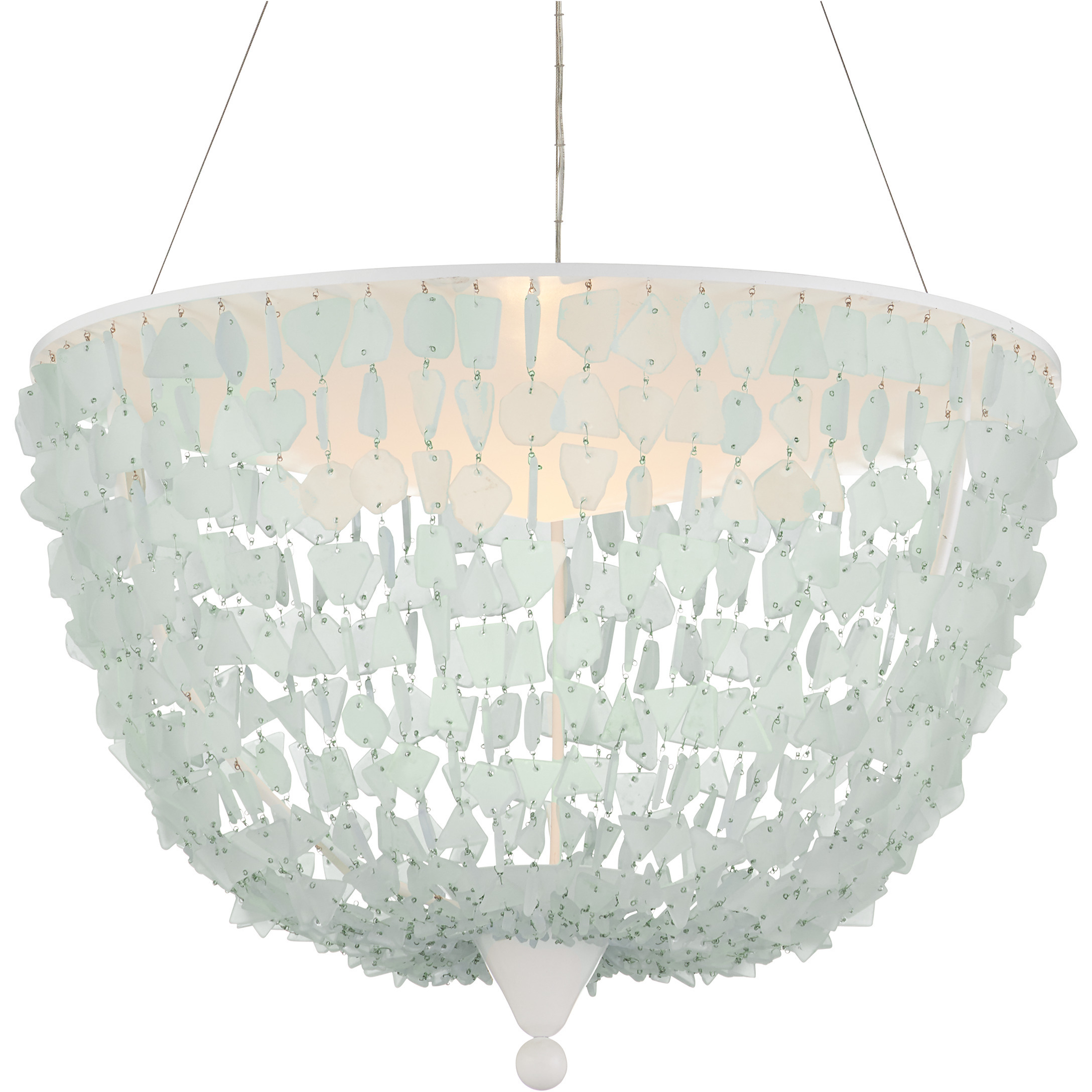 Thalassa 1 Light 29.5 inch Sugar White Pendant Ceiling Light
