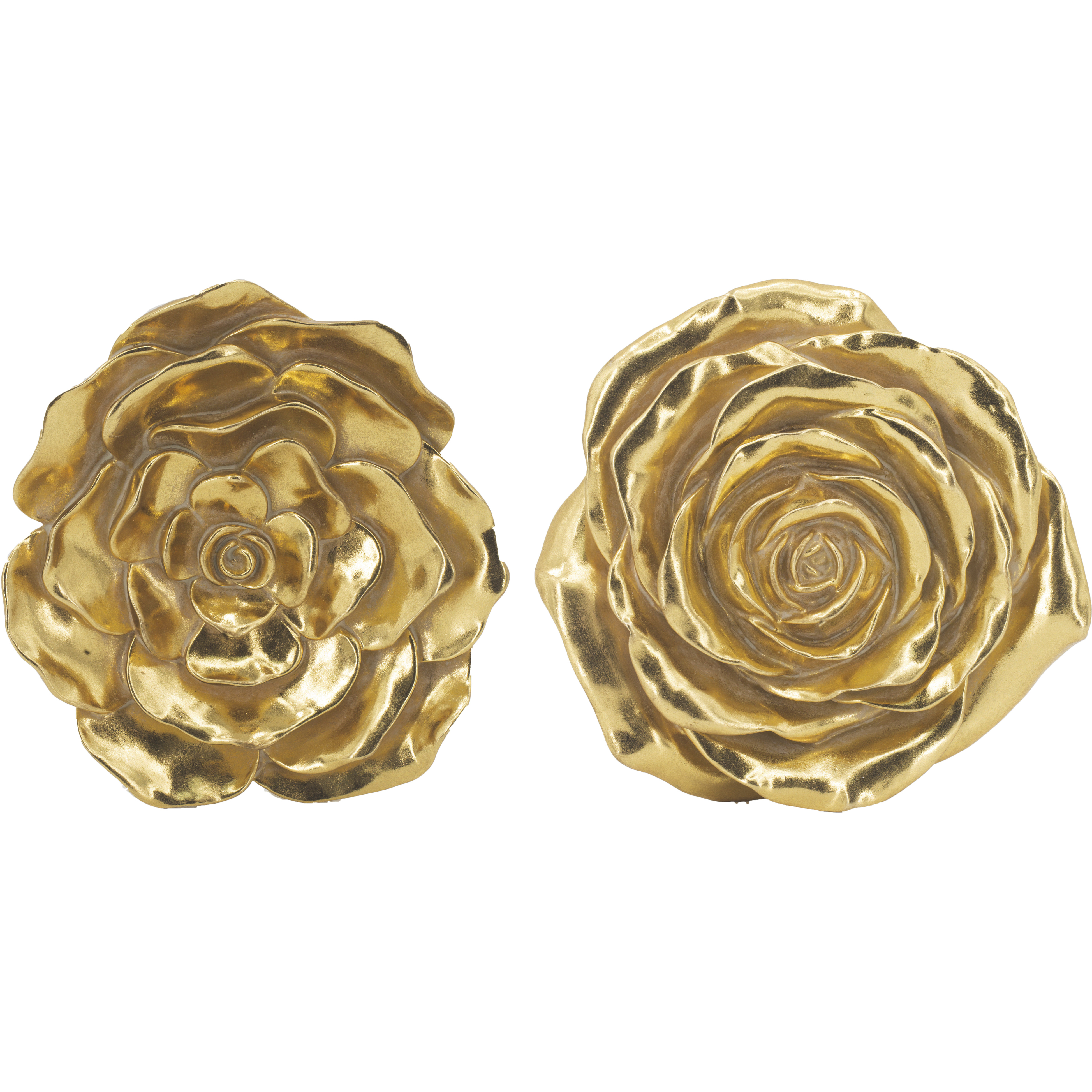 Floral Gold Wall Accent