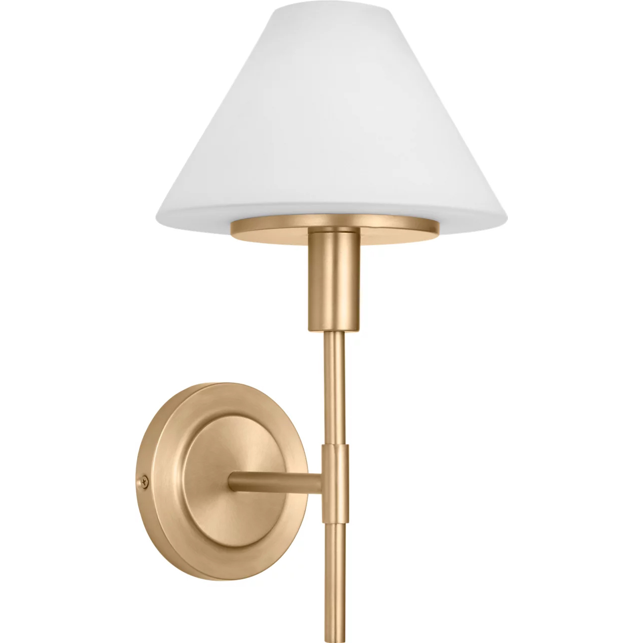 Mendota 1 Light 7.88 inch Satin Brass Sconce Wall Light, Small
