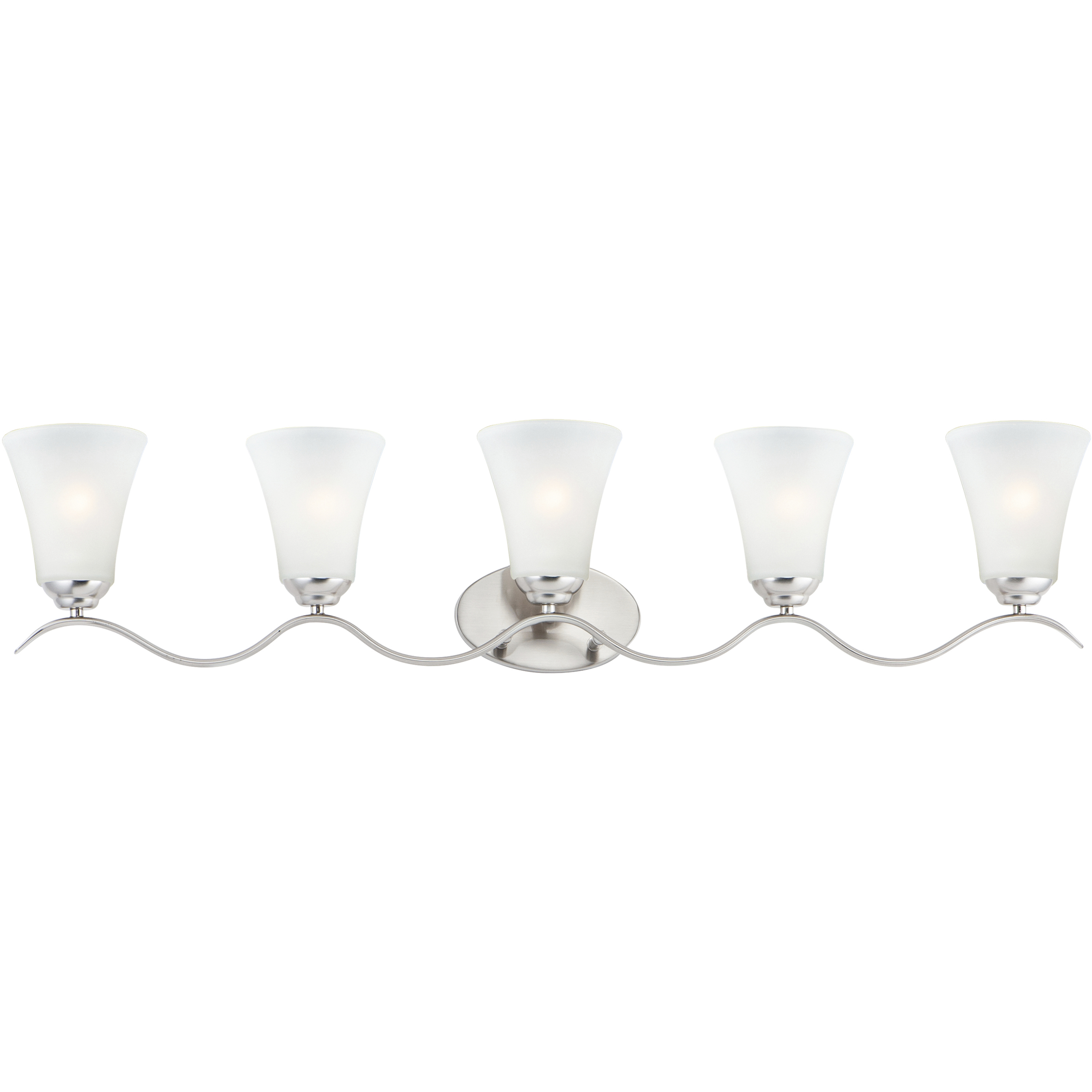 Vital 5 Light 41 inch Satin Nickel Bath Vanity Wall Light