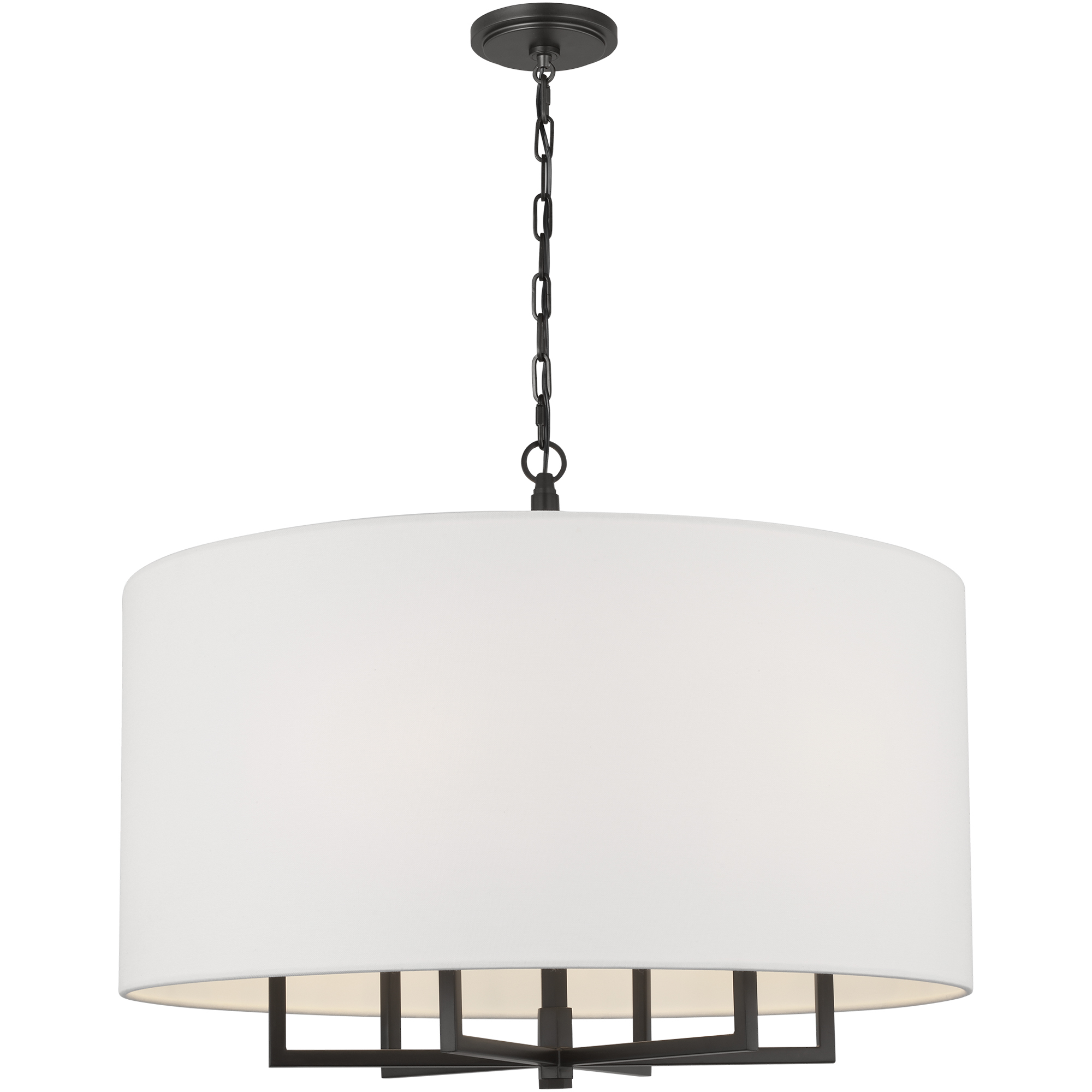 TOB by Thomas O'Brien Danica 6 Light 25 inch Aged Iron Chandelier Ceiling Light