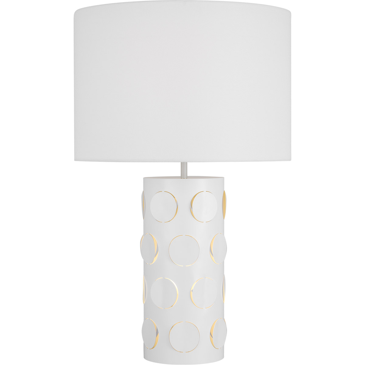 kate spade new york Dottie 26.63 inch 9 watt Matte White Table Lamp Portable Light