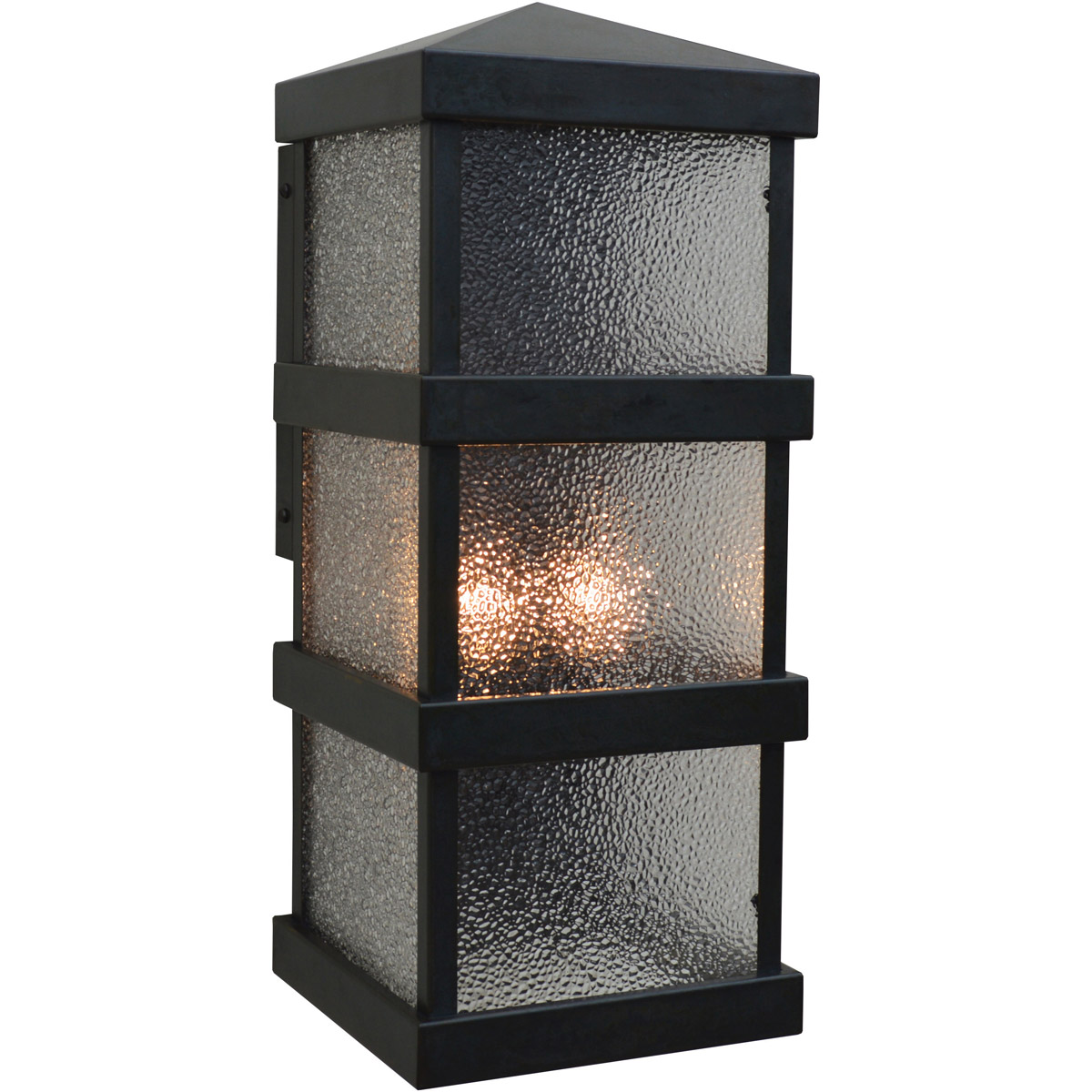 Barcelona 2 Light 18.5 inch Pewter Outdoor Wall Lantern in White Opalescent