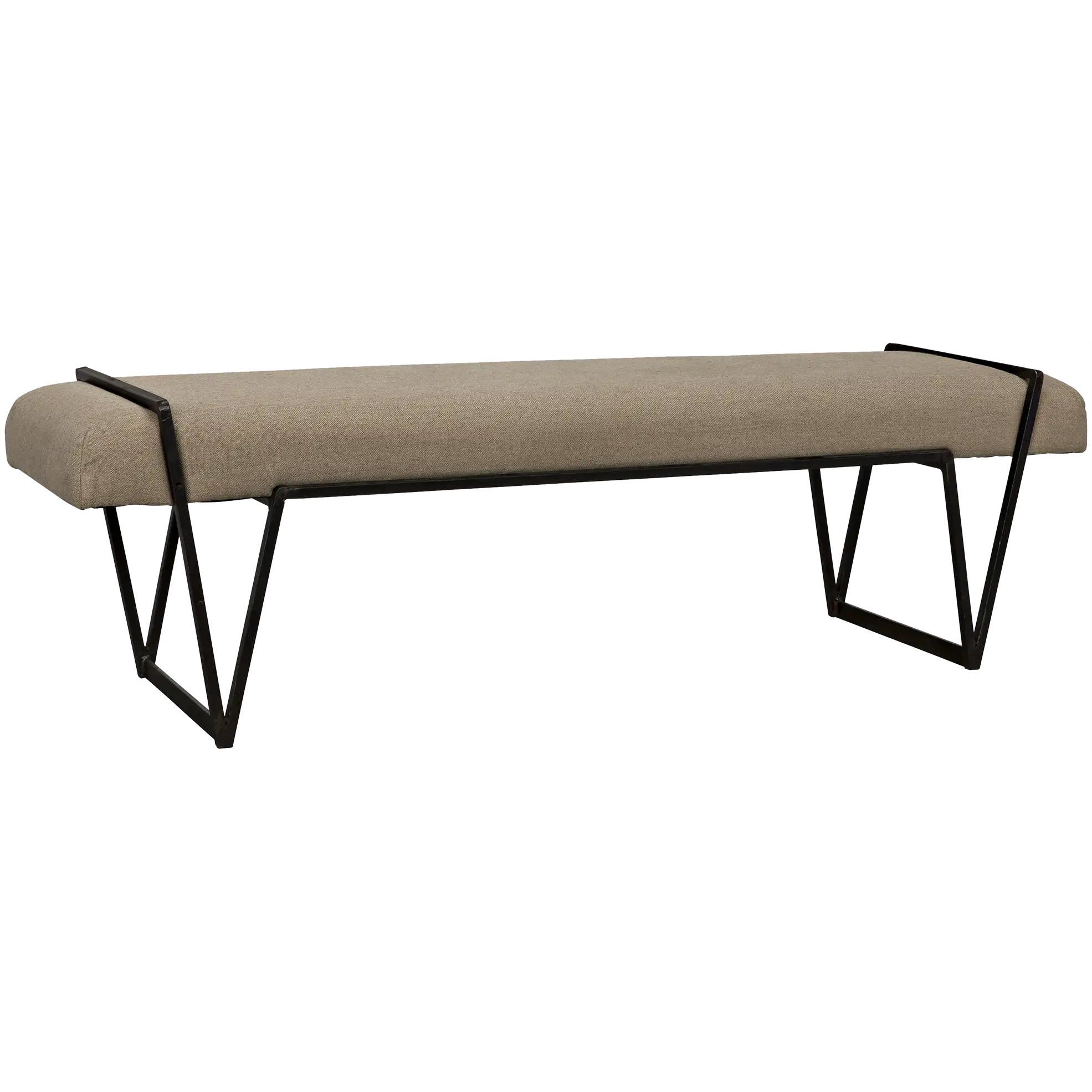 Larkin Matte Black Bench