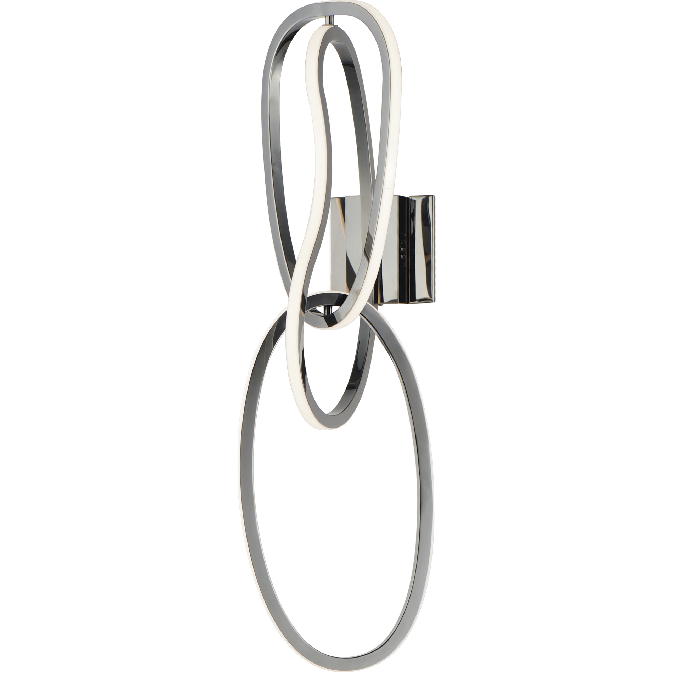 Unity LED 8 inch Black Chrome Wall Sconce Wall Light