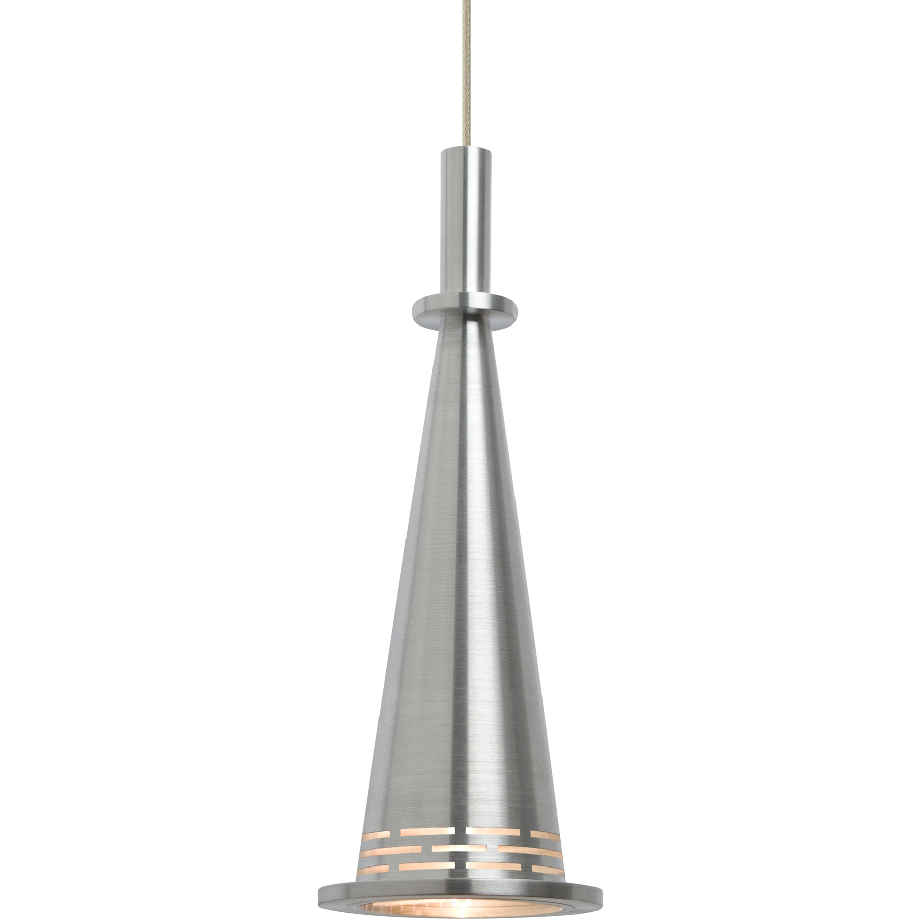 Prince LED Satin Nickel Cord Pendant Ceiling Light