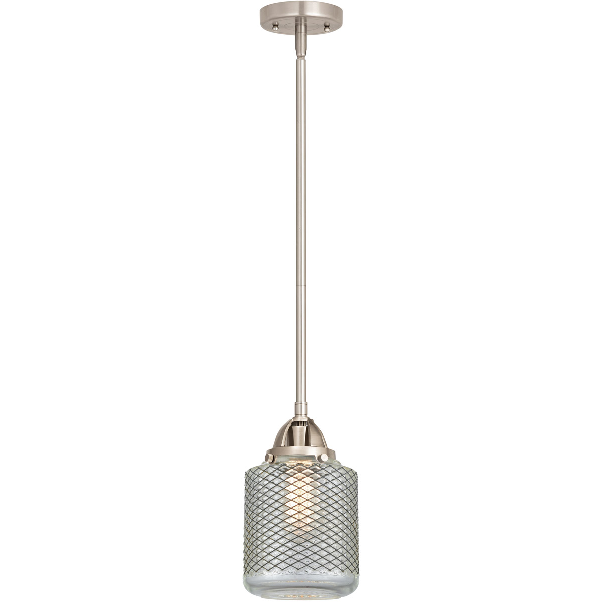 Nouveau 2 Stanton LED 6 inch Brushed Satin Nickel Mini Pendant Ceiling Light