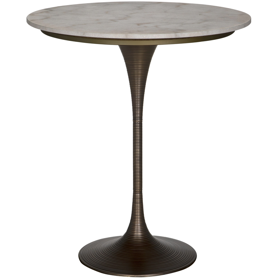 Joni Aged Brass Bar Table
