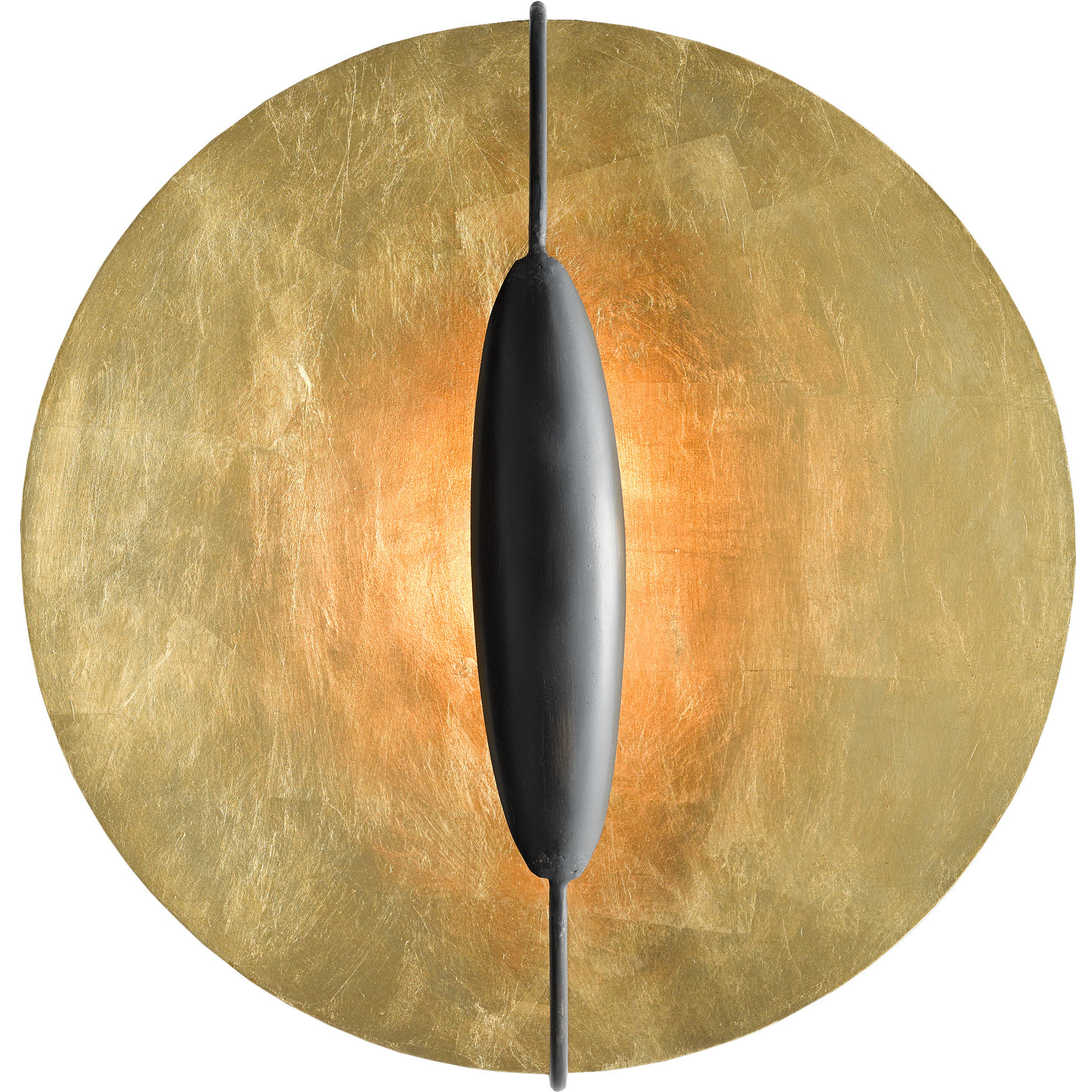 Pinders 1 Light 20 inch Contemporary Gold Leaf and Contemporary Gold and French Black Wall Sconce Wall Light