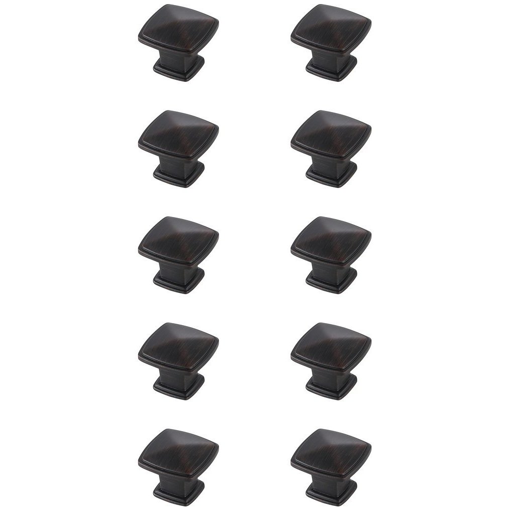 Marcel Oil-Rubbed Bronze Hardware Cabinet Knob, Set of 10