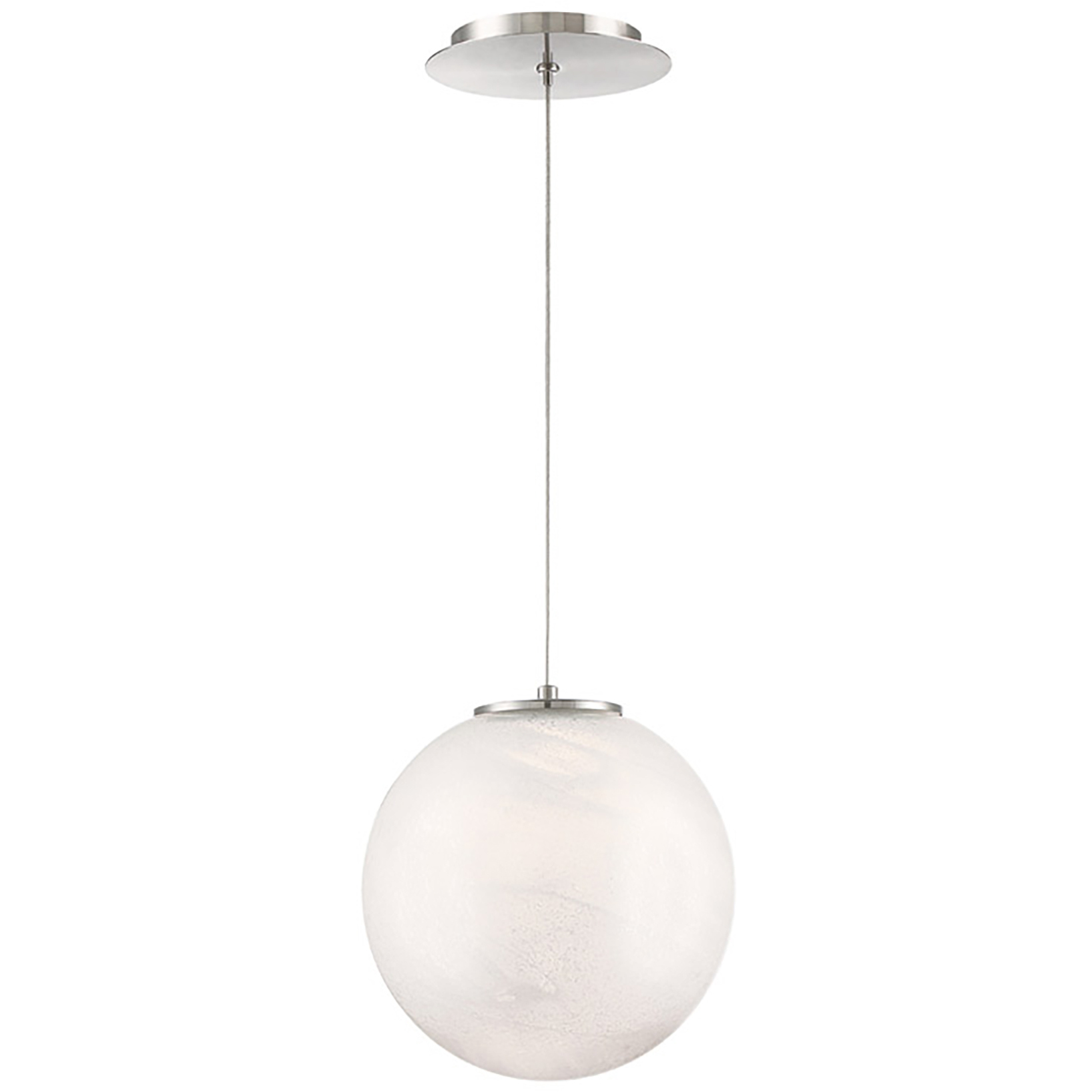 Cosmic LED 9 inch Brushed Nickel Pendant Ceiling Light in 1