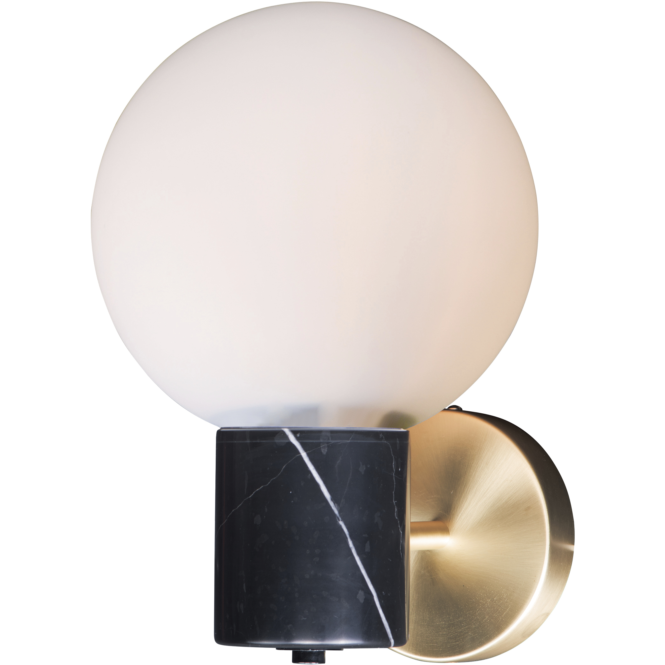 Vesper 1 Light 7.75 inch Satin Brass and Black Wall Sconce Wall Light
