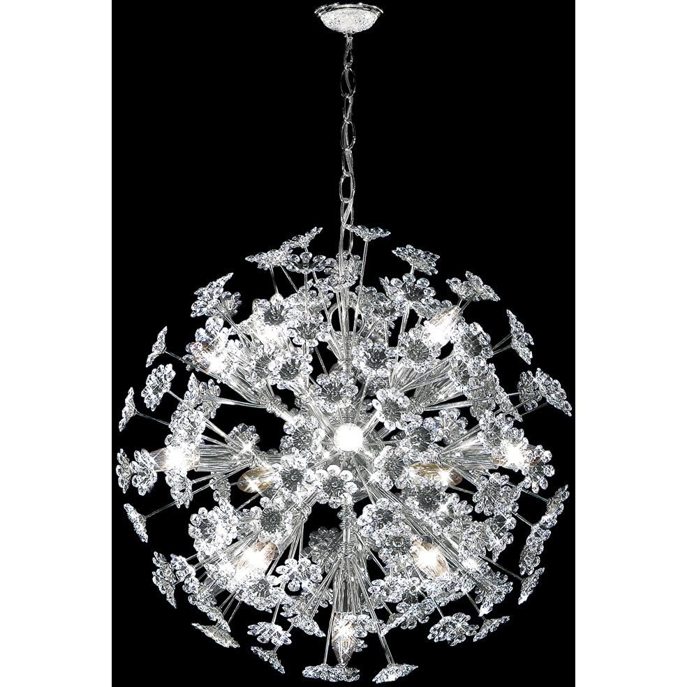 Europa 16 Light 23 inch Silver Chandelier Ceiling Light