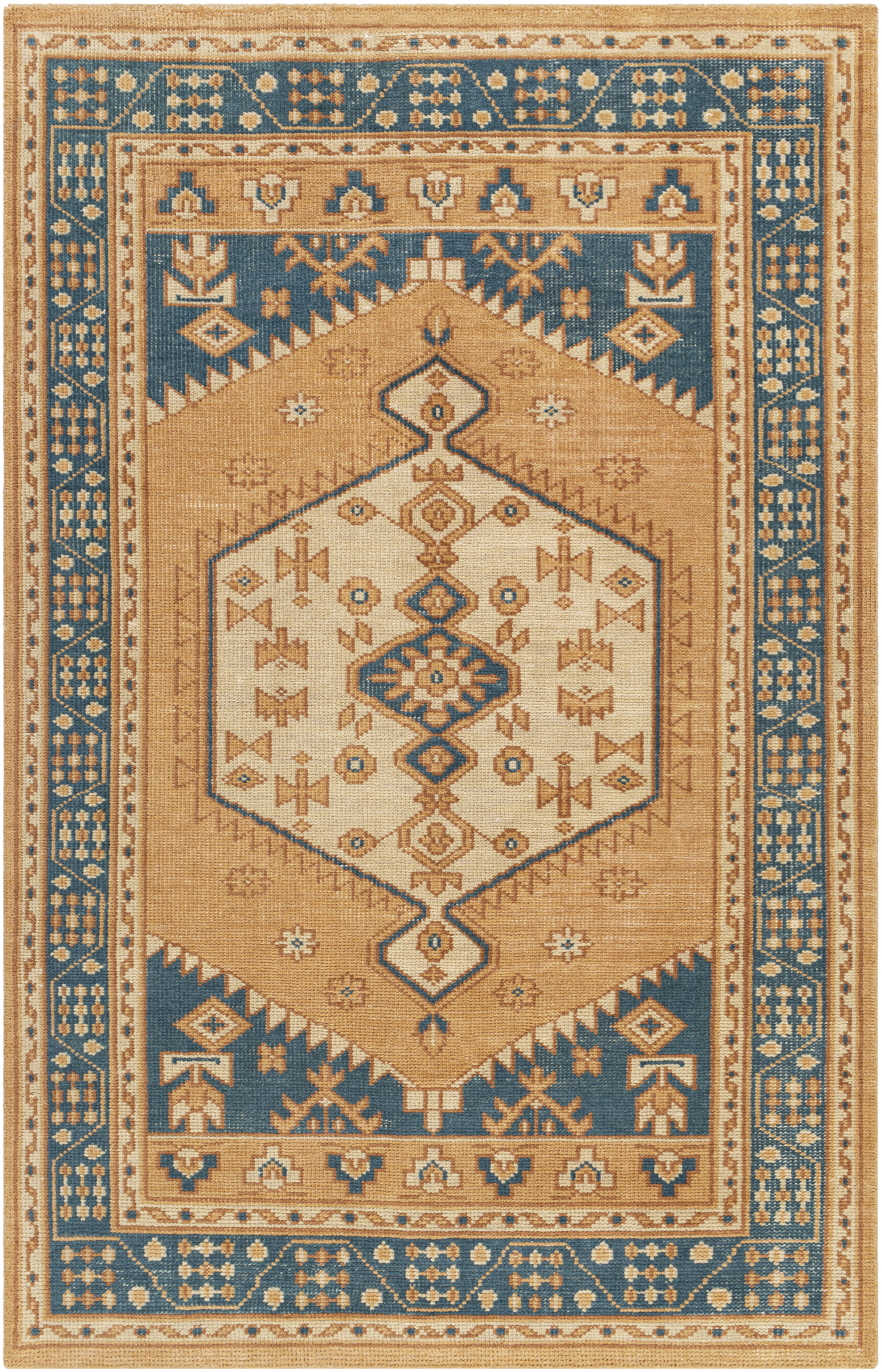 Milas 108 X 72 inch Camel Rug in 6 X 9, Rectangle