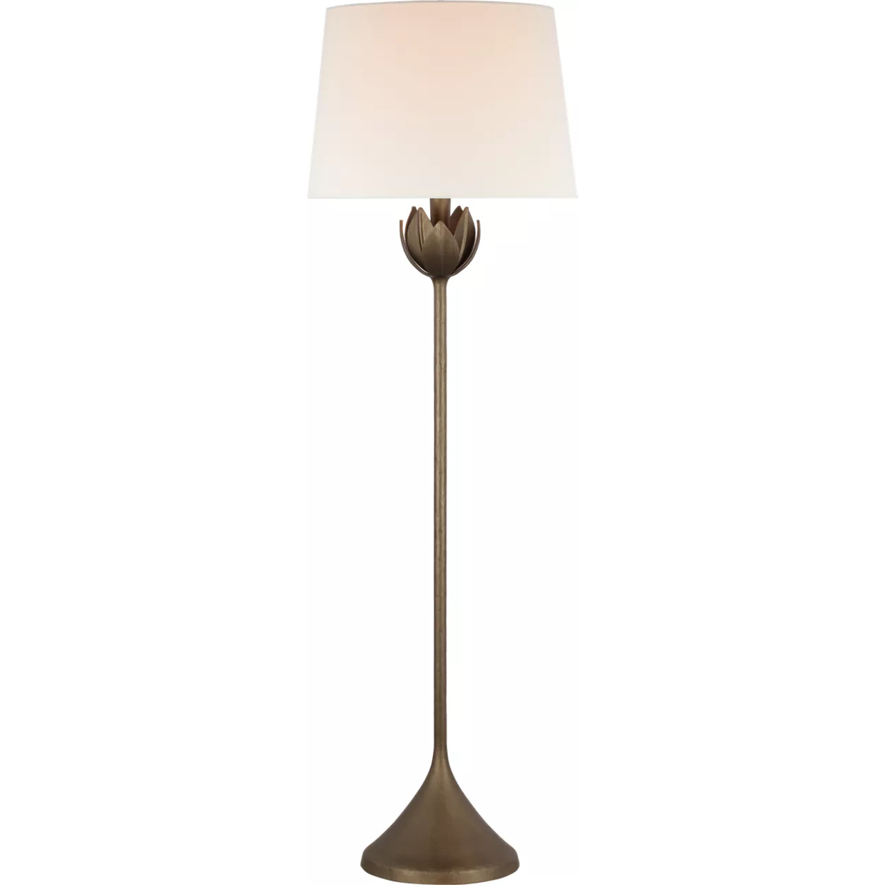 Julie Neill Alberto 60 inch 100 watt Antique Bronze Leaf Floor Lamp Portable Light, Large