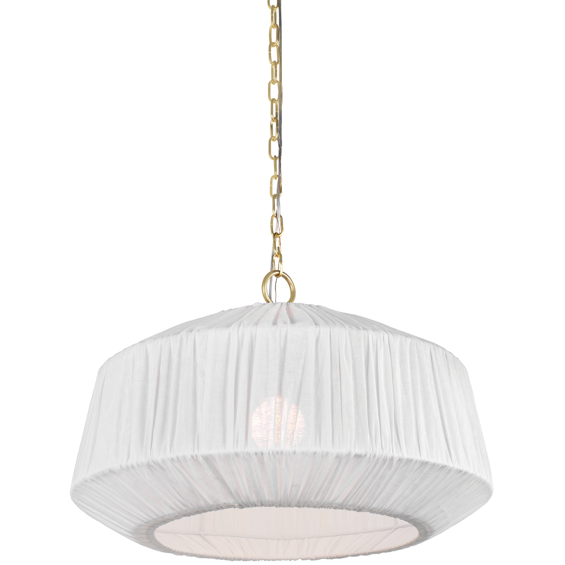 Amanza 1 Light 24 inch Aged Brass Pendant Ceiling Light