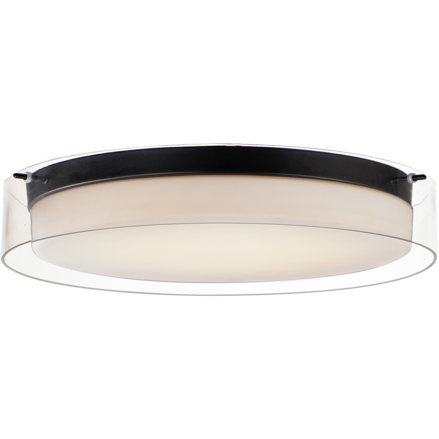Duo LED 19.75 inch Black Flush Mount Ceiling Light