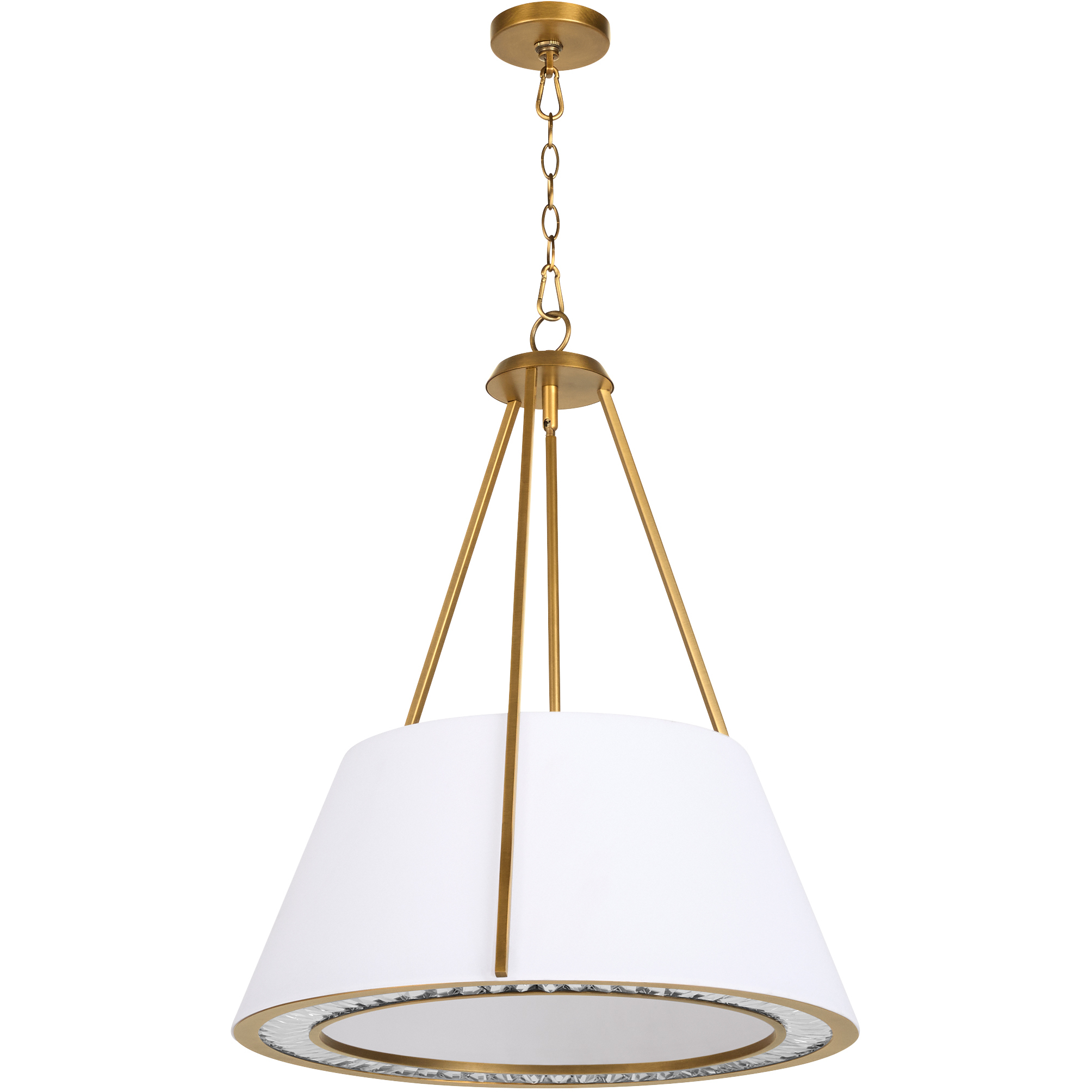 Gorham 4 Light 23 inch Brushed Brass Pendant Ceiling Light