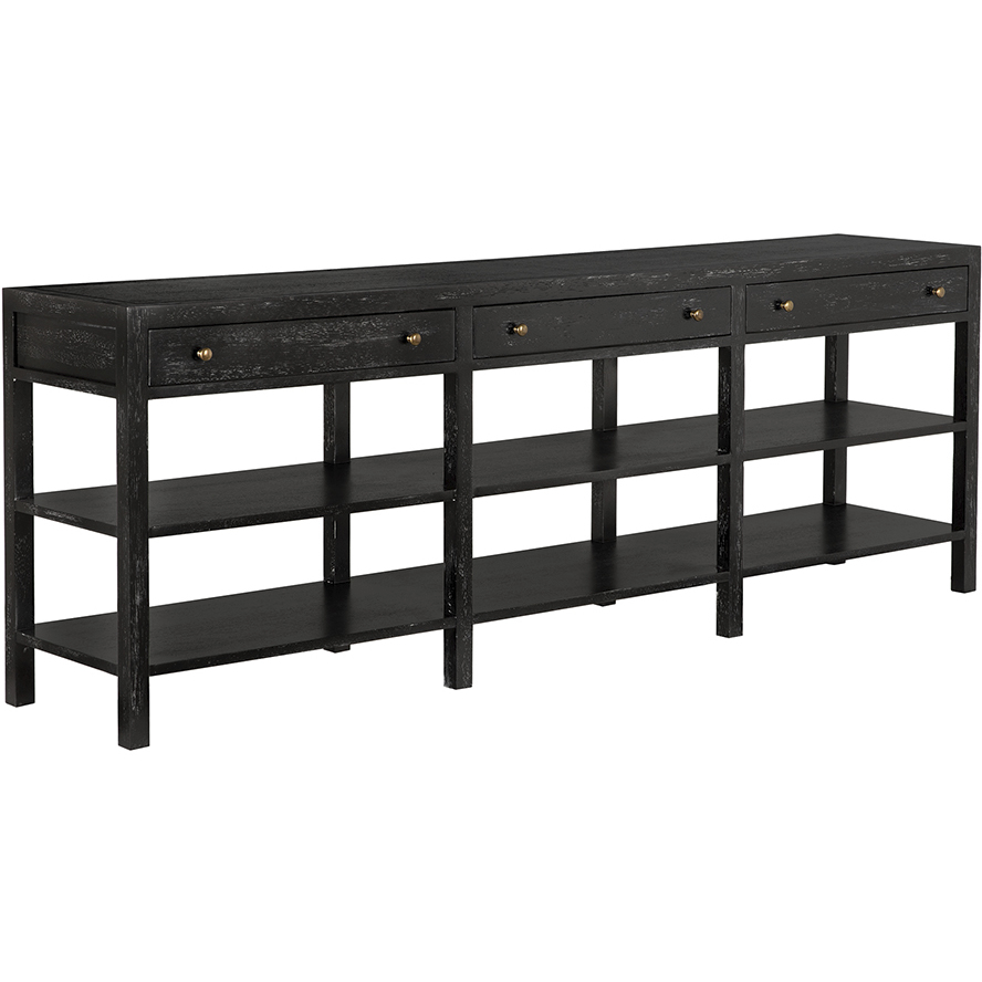 Grace 84 X 17 inch Black Walnut Console
