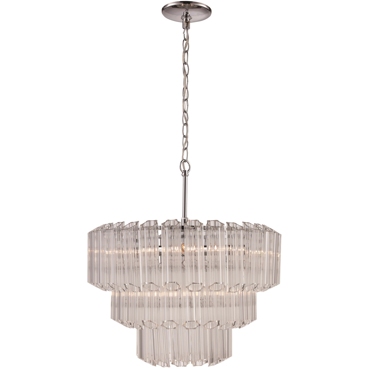 Movement 4 Light 20 inch Polished Chrome Chandelier Ceiling Light