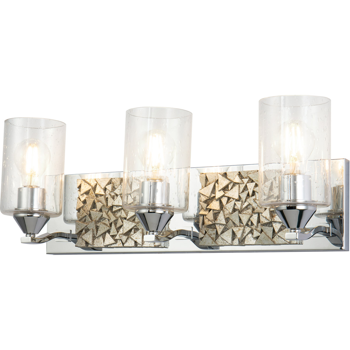 Bocage 3 Light 22 inch PC Bath Light Wall Light in Polished Chrome