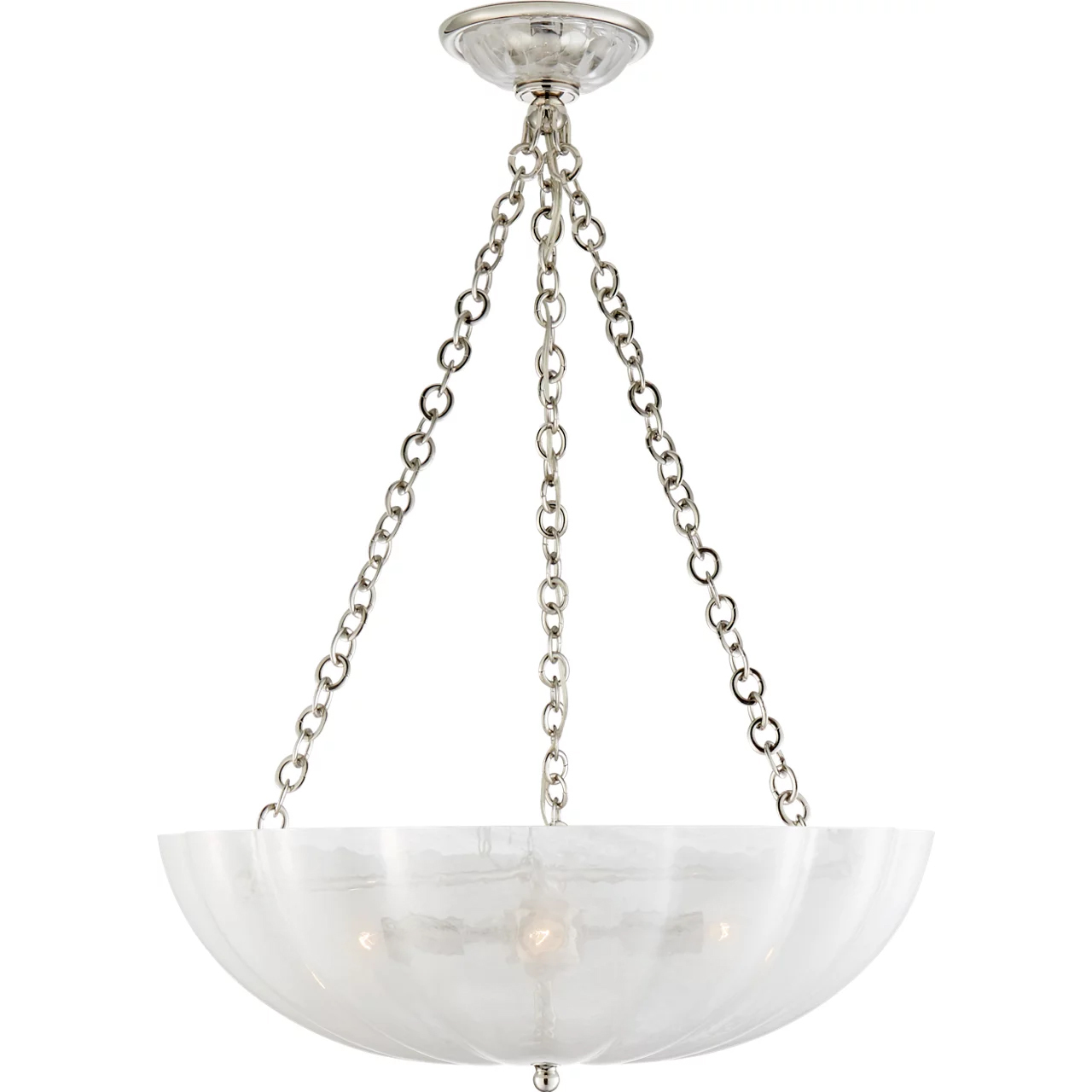 AERIN Rosehill 4 Light 21 inch Polished Nickel Chandelier Ceiling Light, Large