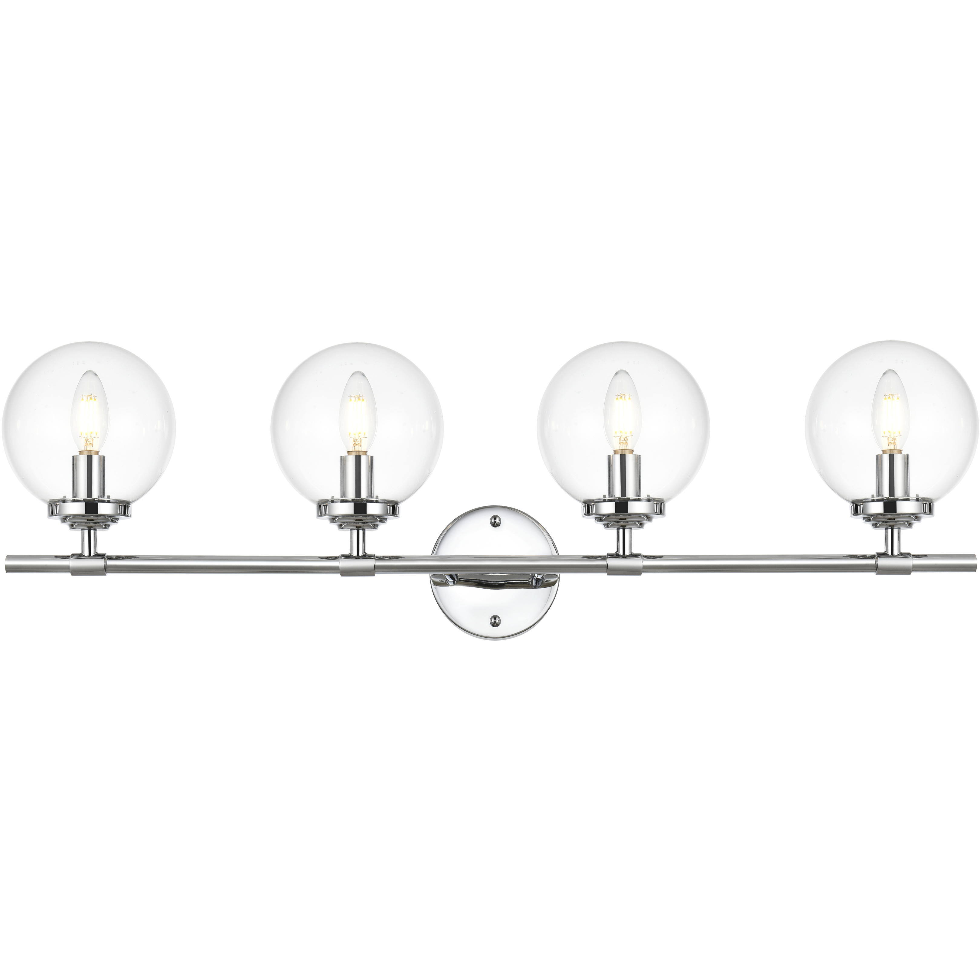 Ingrid 4 Light 33 inch Chrome Bath Sconce Wall Light