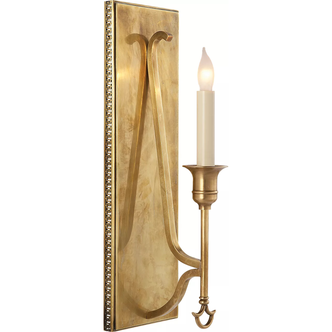 John Rosselli Savannah 1 Light 5 inch Hand-Rubbed Antique Brass Sconce Wall Light