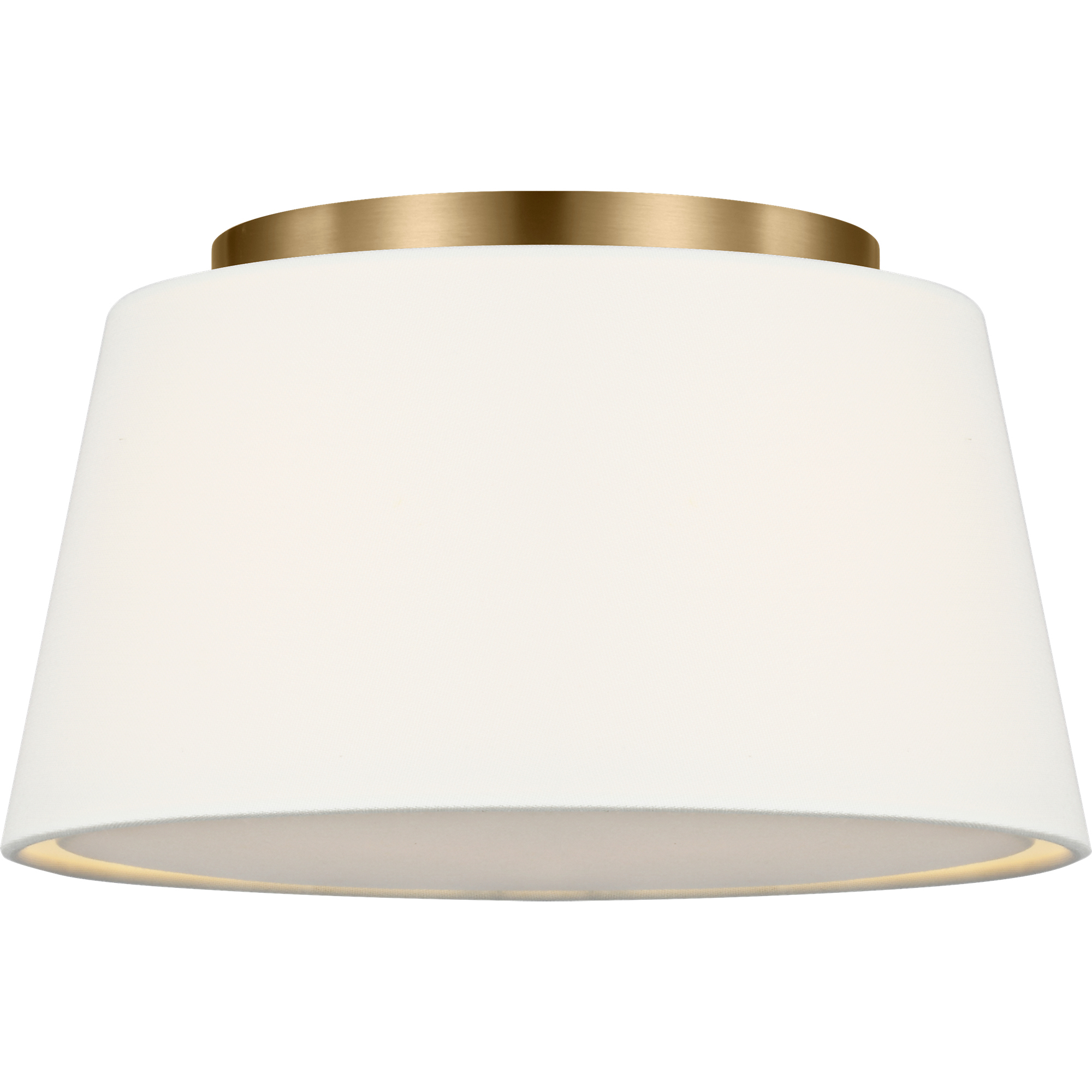 Richard June Hale 2 Light 12 inch Estate Brass Flush Mount Ceiling Light in LED